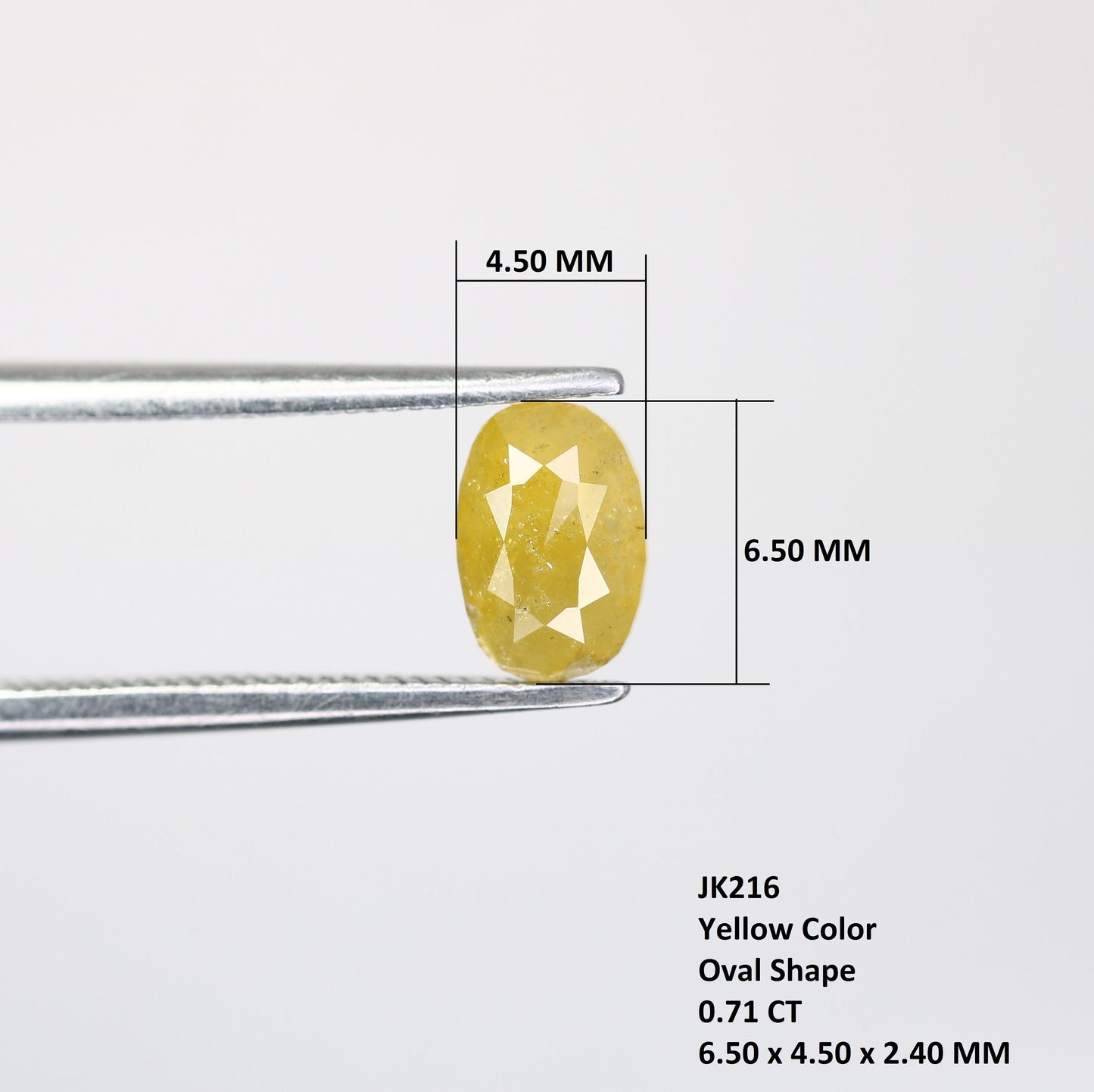 Rose Cut Yellow Oval Fancy Diamond Ring in Gold Setting - Unique Fancy Diamond Jewelry for Distinctive Style and Special Occasions
