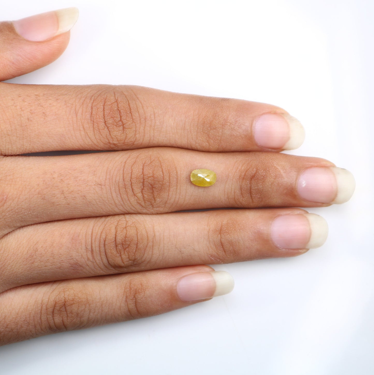 Rose Cut Yellow Oval Fancy Diamond Ring in Gold Setting - Unique Fancy Diamond Jewelry for Distinctive Style and Special Occasions