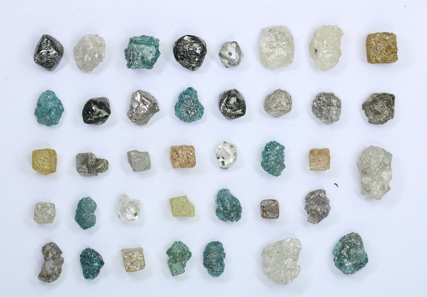 Antique Natural Rough Diamonds | Unique Loose Gemstones in Mixed Shapes | Earth-Mined Diamonds for Custom Jewelry