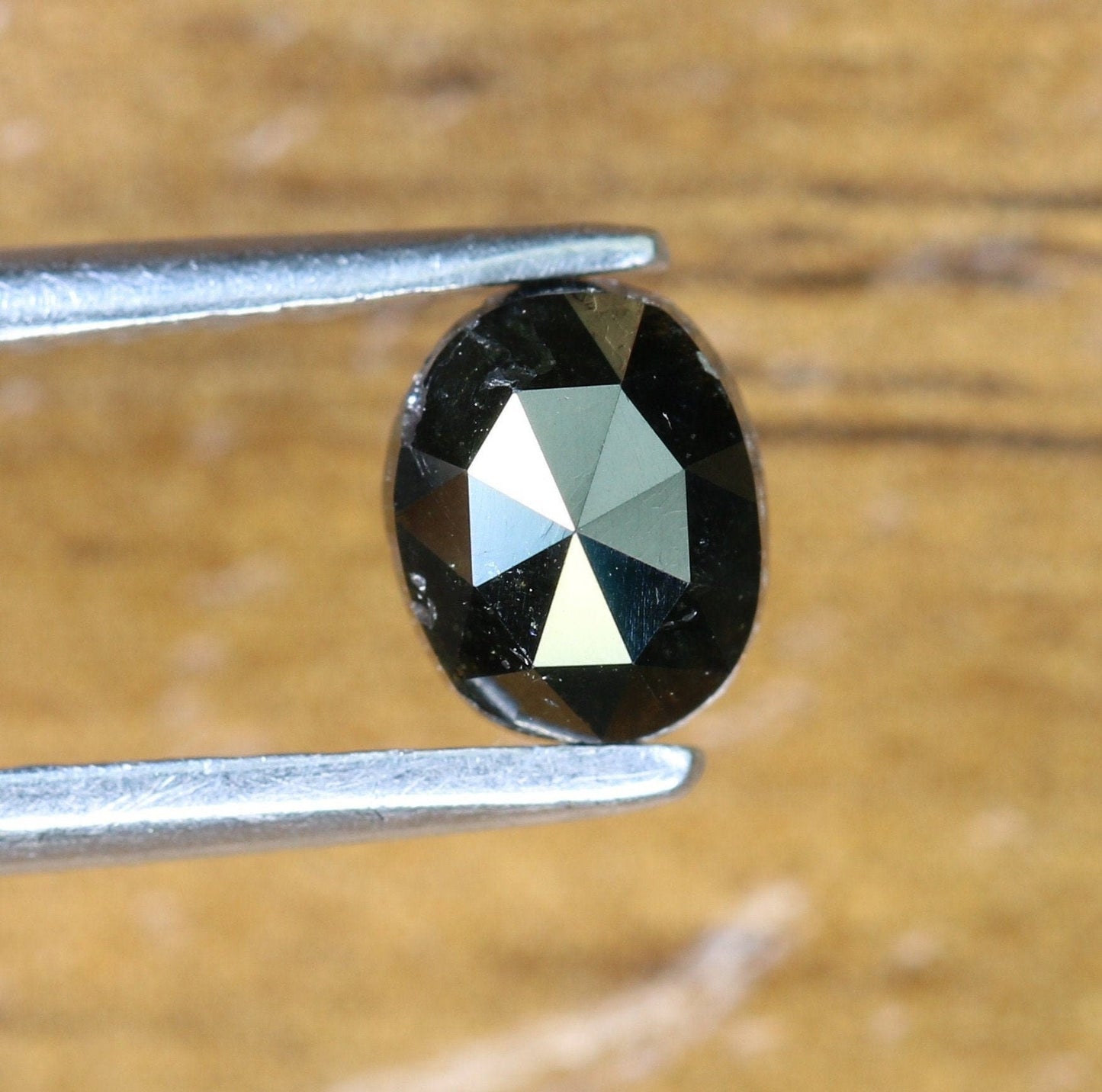 0.42 CT Natural Loose Black Oval Cut Diamond 5 MM - Antique Gemstone at Wholesale Price, Ideal for Jewelry Making & Unique Designs