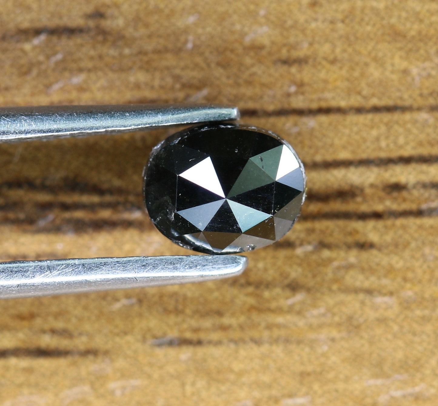 0.42 CT Natural Loose Black Oval Cut Diamond 5 MM - Antique Gemstone at Wholesale Price, Ideal for Jewelry Making & Unique Designs