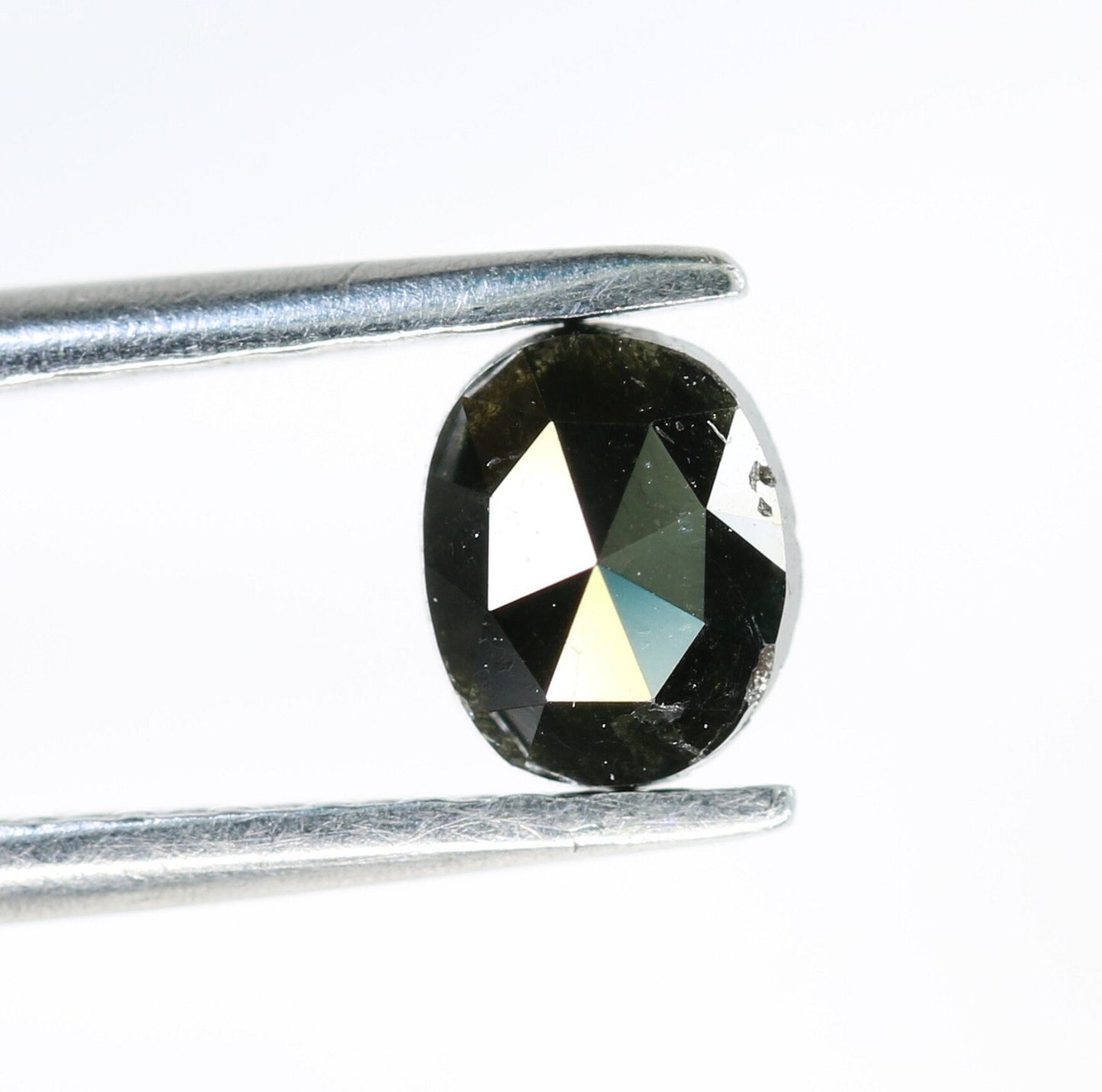 0.42 CT Natural Loose Black Oval Cut Diamond 5 MM - Antique Gemstone at Wholesale Price, Ideal for Jewelry Making & Unique Designs