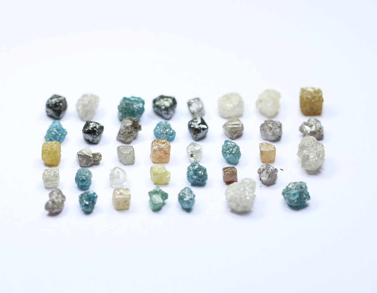 Antique Natural Rough Diamonds | Unique Loose Gemstones in Mixed Shapes | Earth-Mined Diamonds for Custom Jewelry