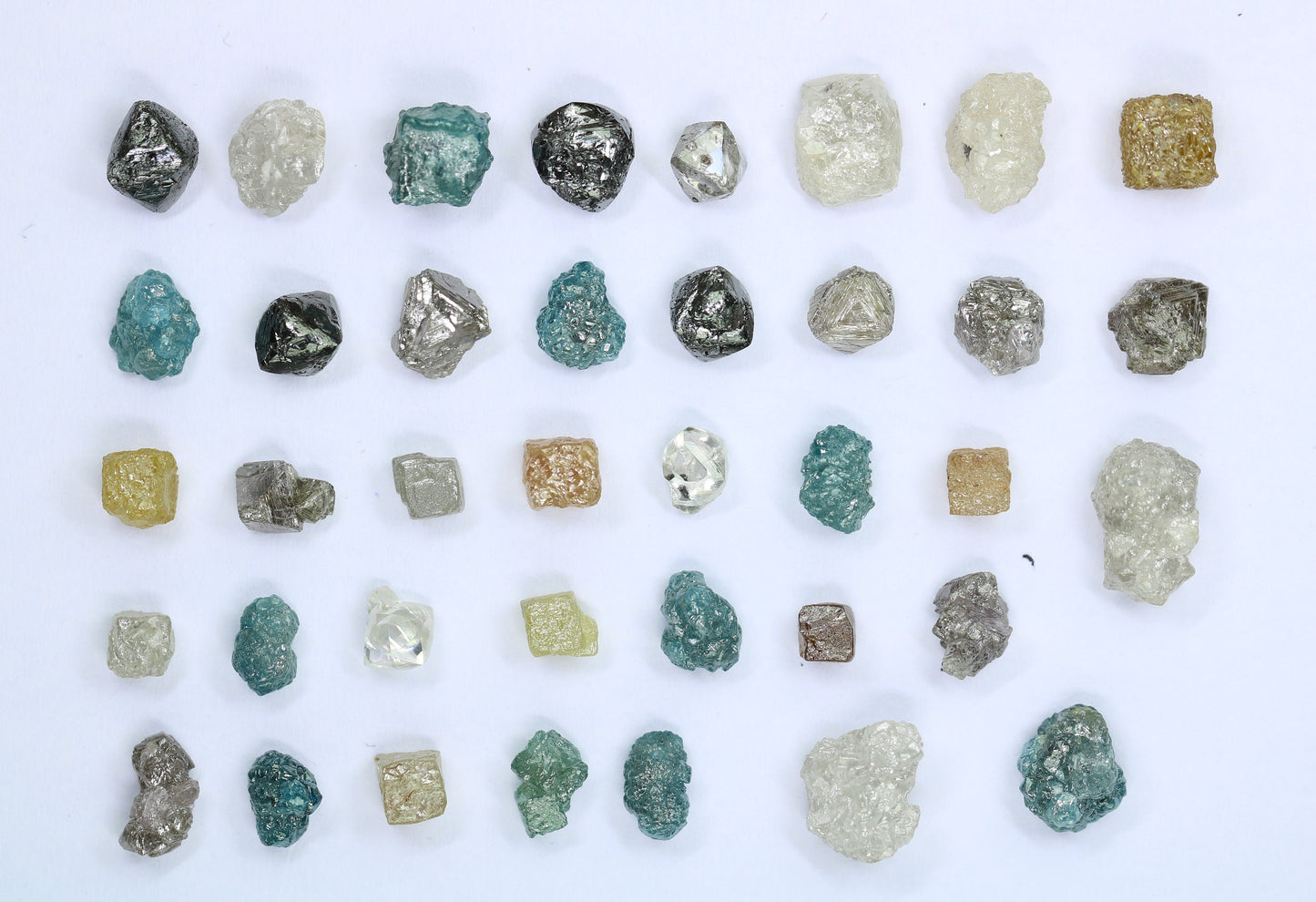 Antique Natural Rough Diamonds | Unique Loose Gemstones in Mixed Shapes | Earth-Mined Diamonds for Custom Jewelry