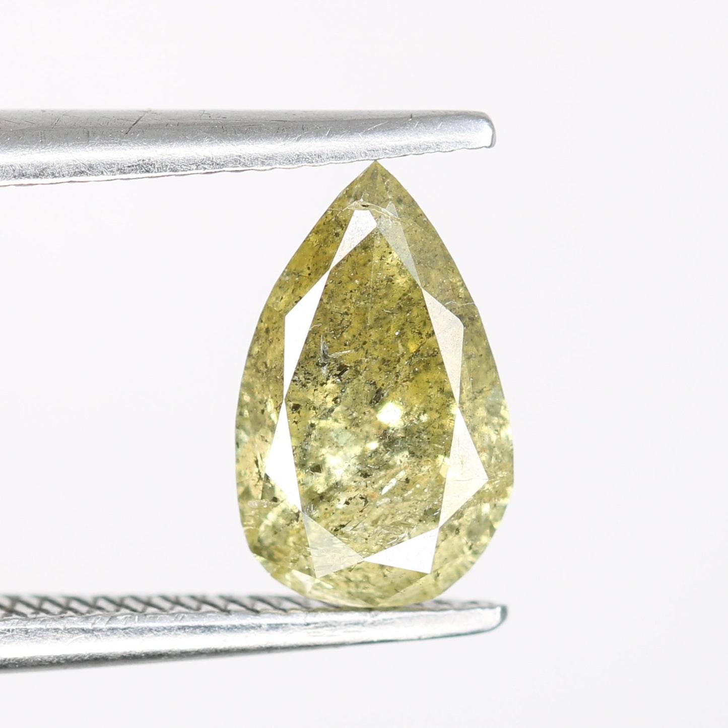 0.95 CT Natural Light Yellow Pear Cut Real Diamond for Engagement Ring | Loose Diamond for Gold Ring | Unique Gemstone Jewelry