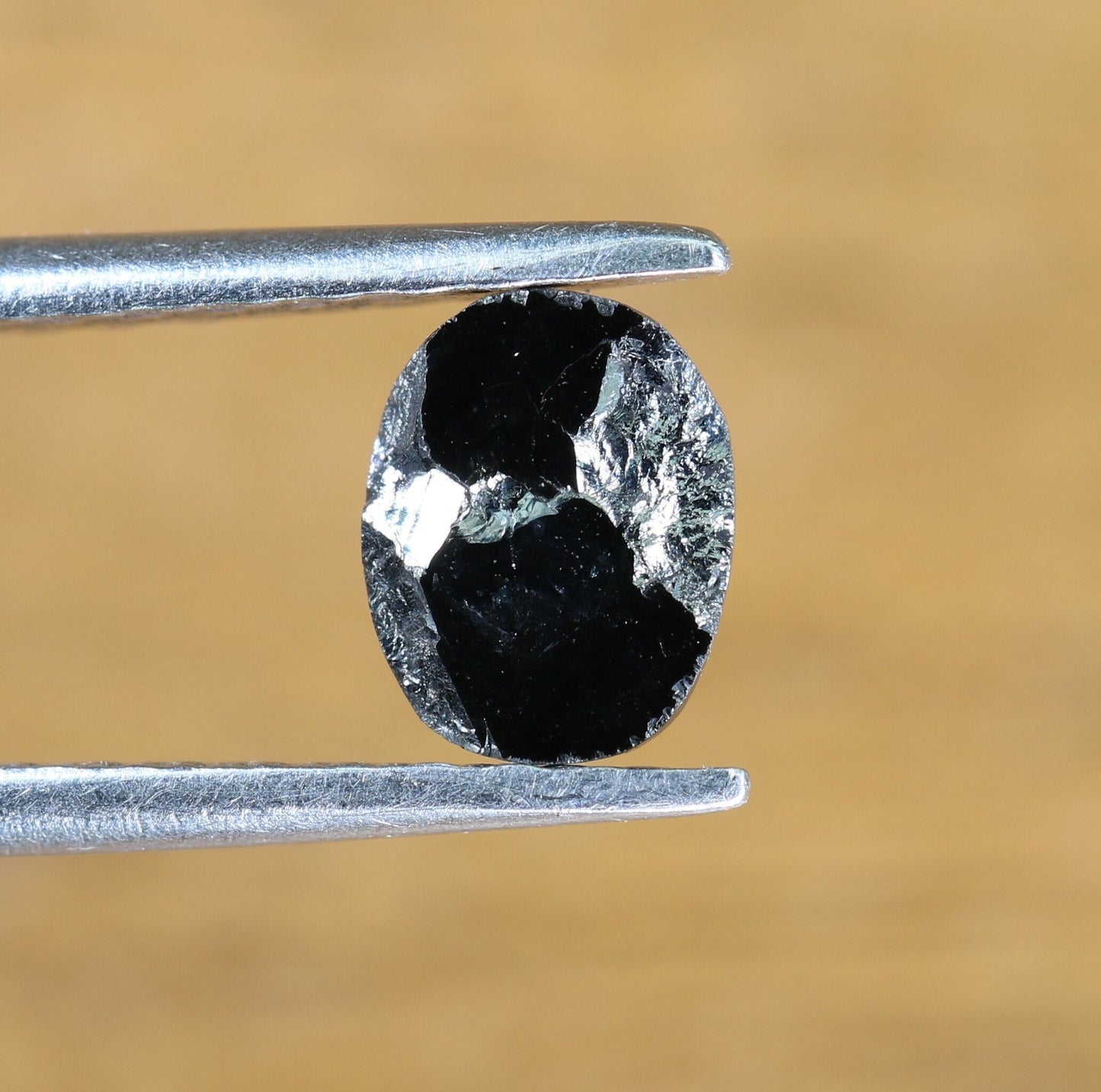 0.54 CT Rose Cut Oval Black Diamond 6 MM - Perfect for Engagement Ring, Anniversary, or Birthday Gift & Gold Ring Jewelry for Her