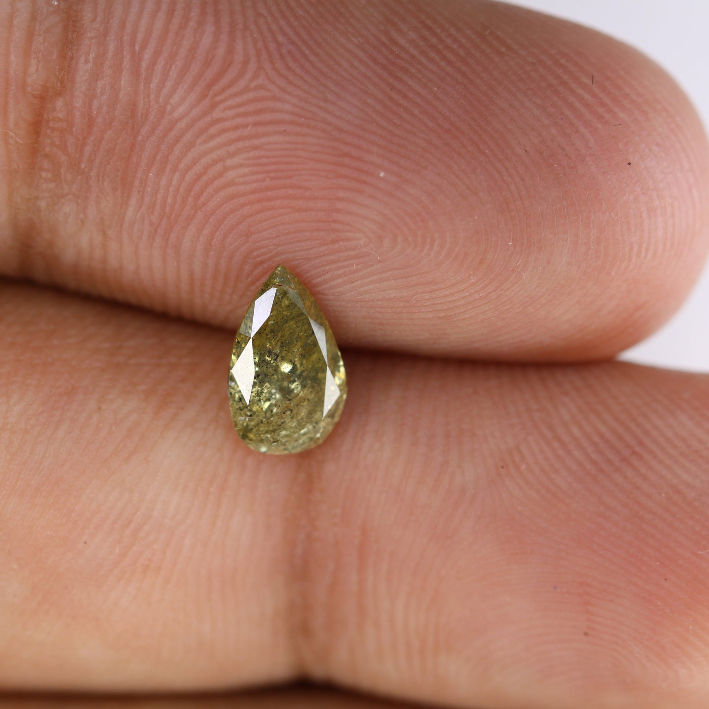 0.95 CT Natural Light Yellow Pear Cut Real Diamond for Engagement Ring | Loose Diamond for Gold Ring | Unique Gemstone Jewelry