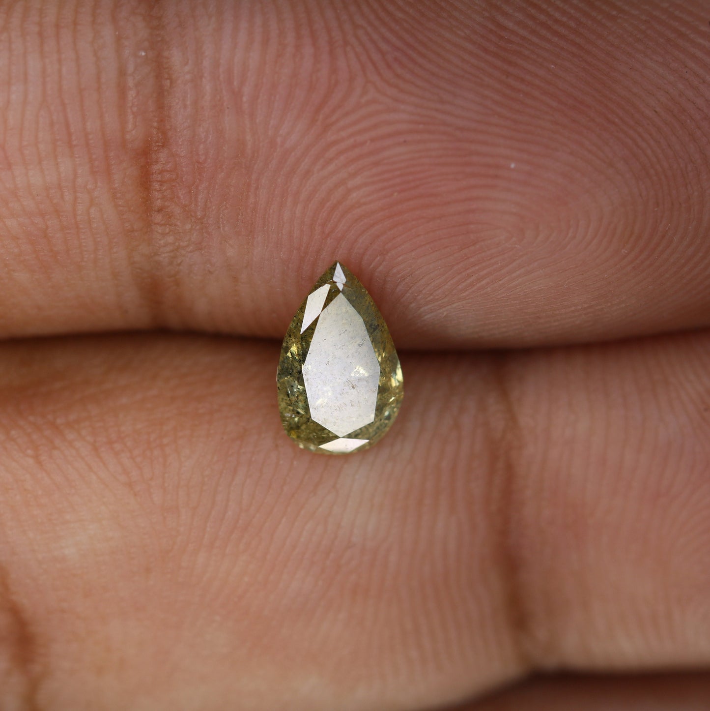 0.95 CT Natural Light Yellow Pear Cut Real Diamond for Engagement Ring | Loose Diamond for Gold Ring | Unique Gemstone Jewelry