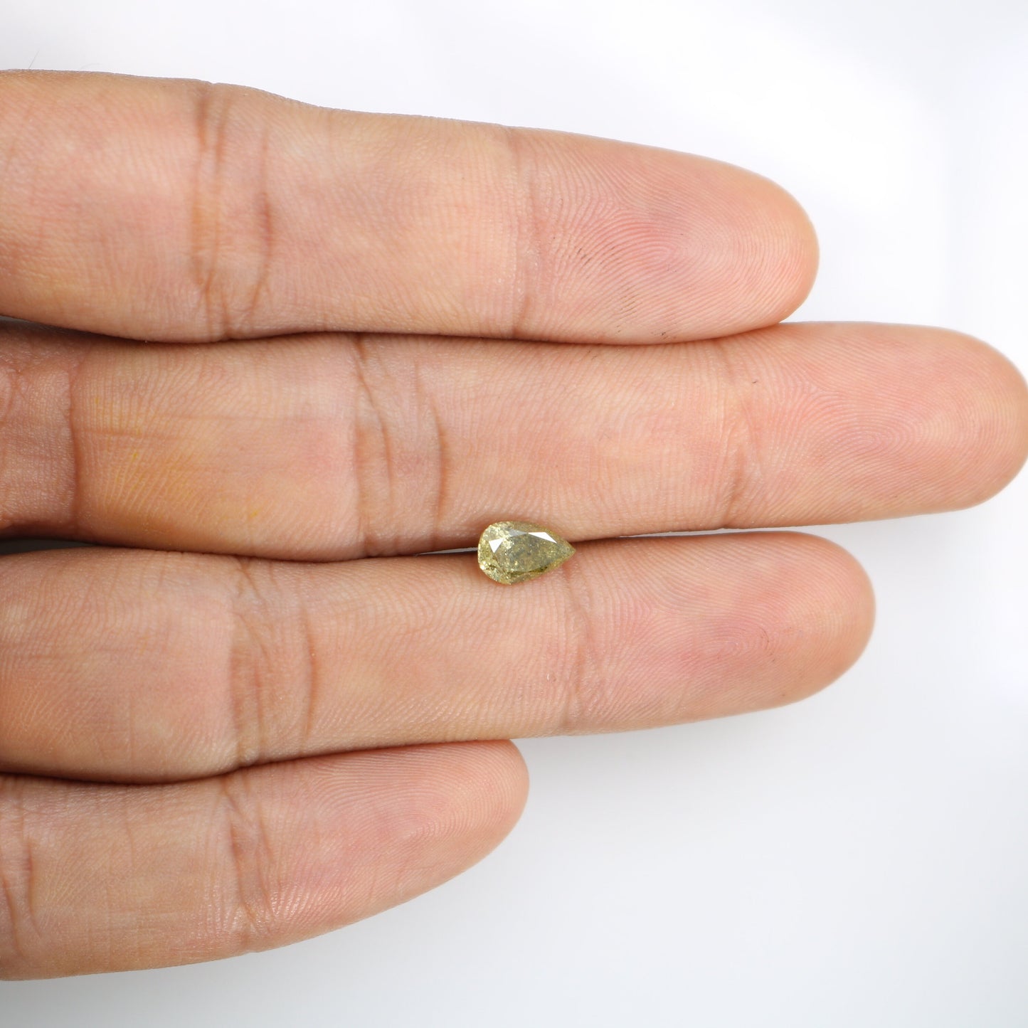 0.95 CT Natural Light Yellow Pear Cut Real Diamond for Engagement Ring | Loose Diamond for Gold Ring | Unique Gemstone Jewelry