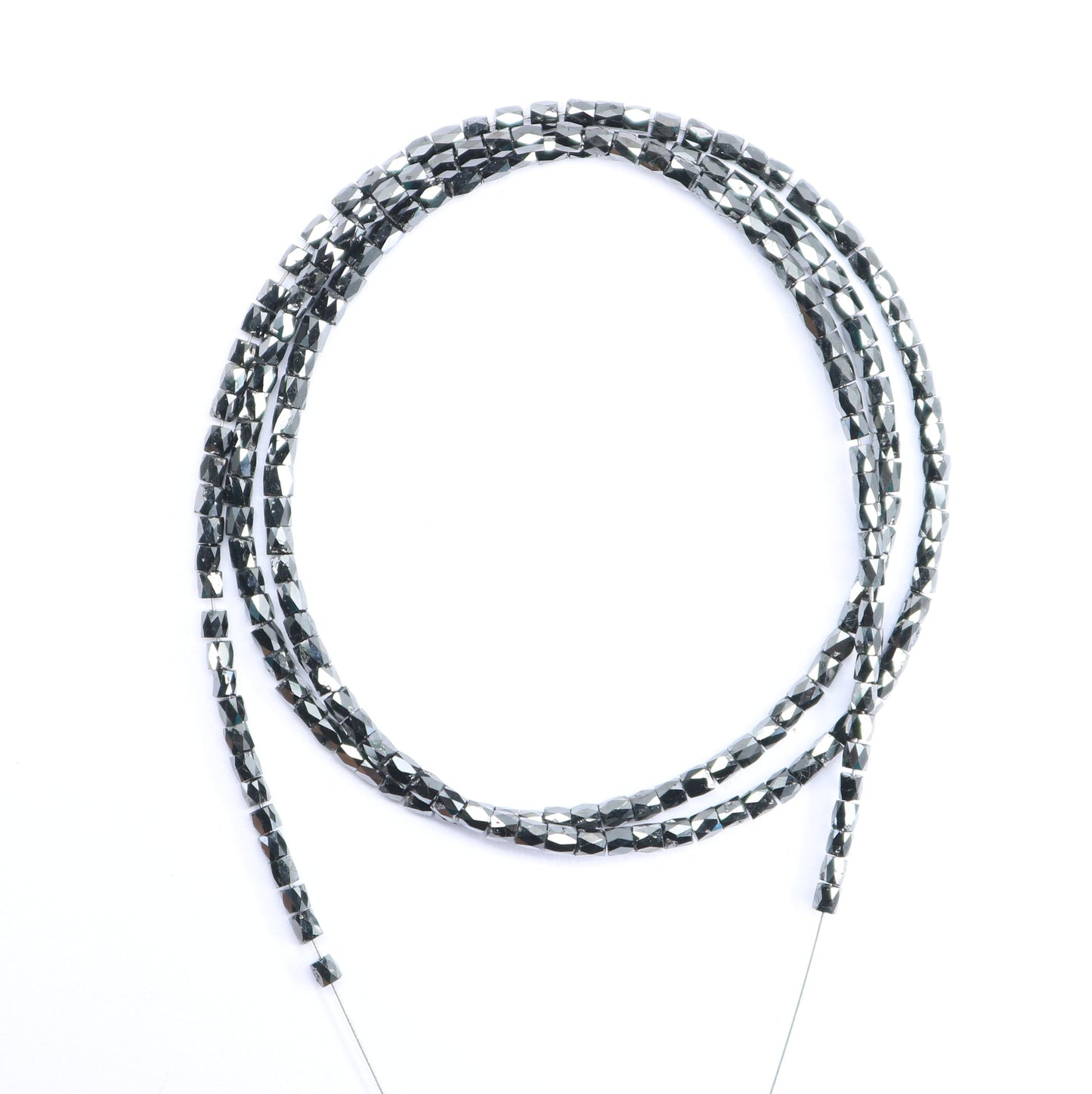 Natural Raw Black Diamond Beads | One-of-a-Kind Art Deco & Retro Necklace | Unique Vintage Jewelry Handmade Craft Supplies for Women