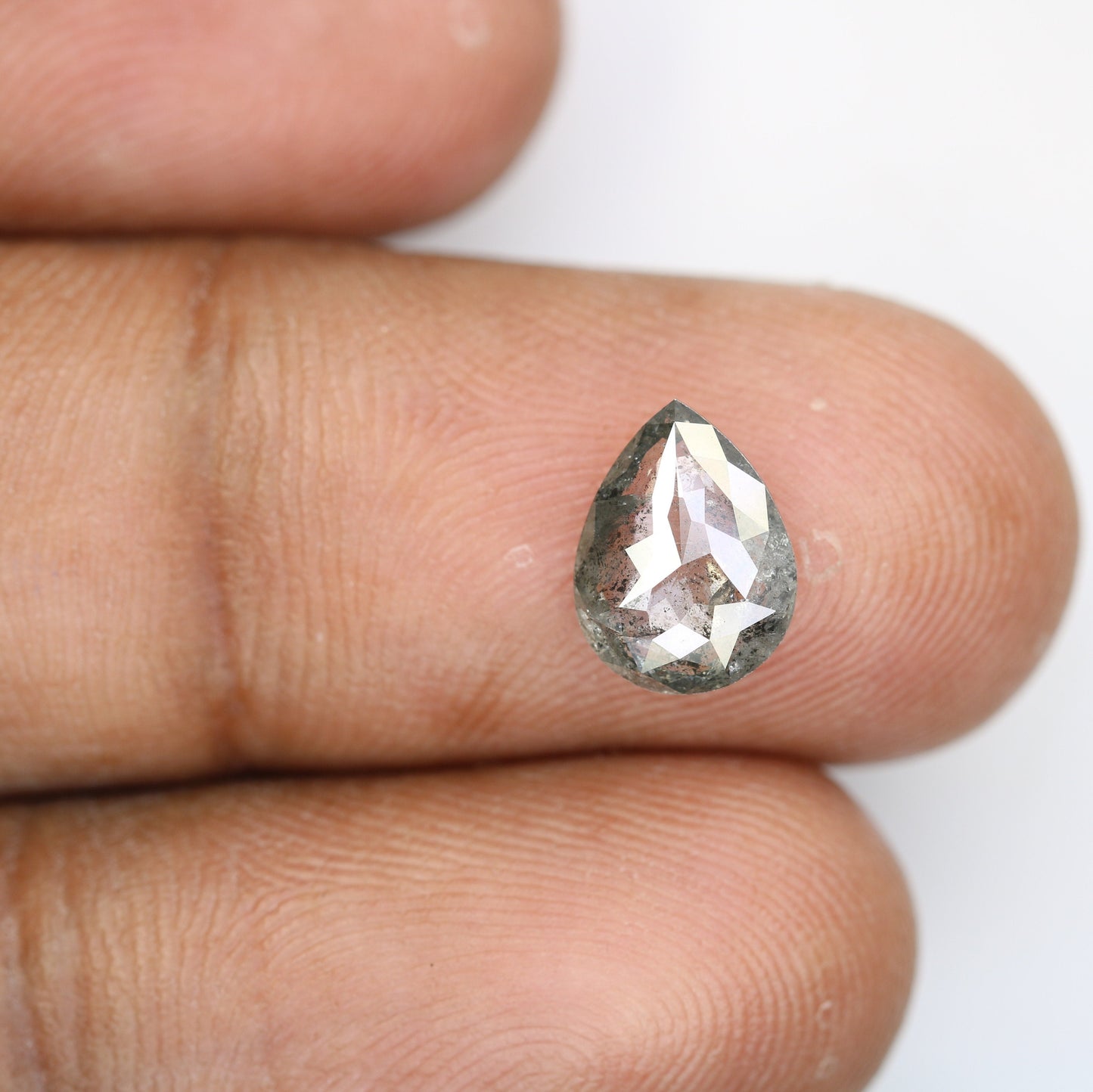 3 CT Natural Loose Salt and Pepper Diamonds | Mixed Round and Pear Shapes for Gold Jewelry | Unique Engagement Ring Gifts for Him and Her