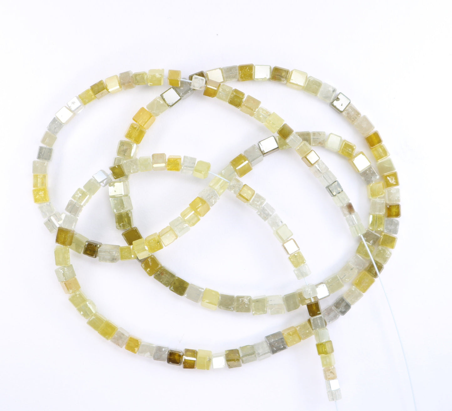 34.0 CT Natural Raw Rough Diamond Beads | Faceted Loose Gems for Artisan Vintage Necklaces | Jewelry Making & Handmade Craft