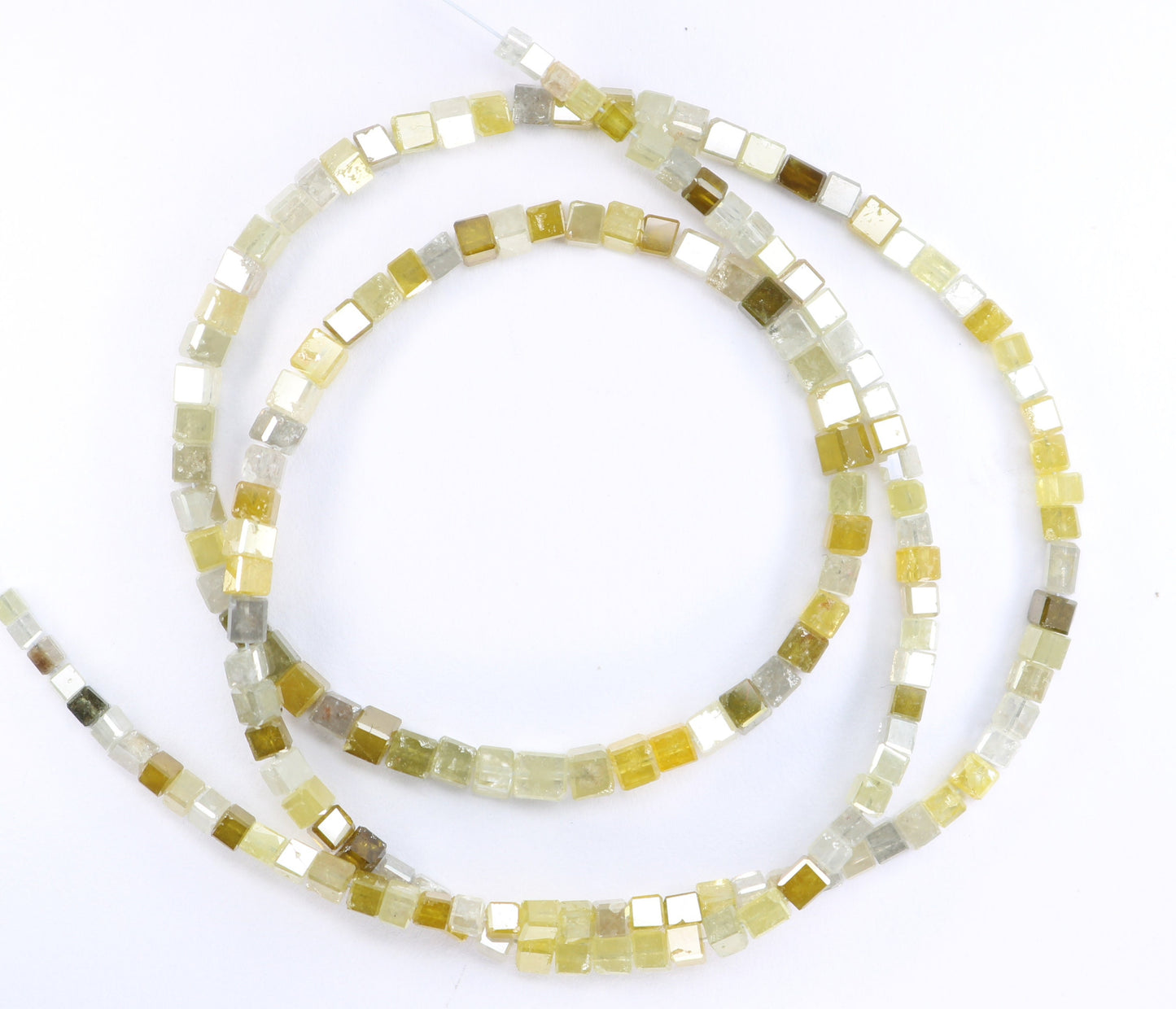 34.0 CT Natural Raw Rough Diamond Beads | Faceted Loose Gems for Artisan Vintage Necklaces | Jewelry Making & Handmade Craft