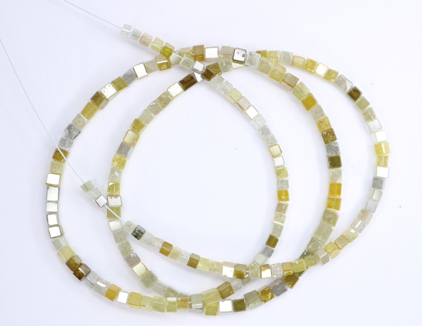 34.0 CT Natural Raw Rough Diamond Beads | Faceted Loose Gems for Artisan Vintage Necklaces | Jewelry Making & Handmade Craft