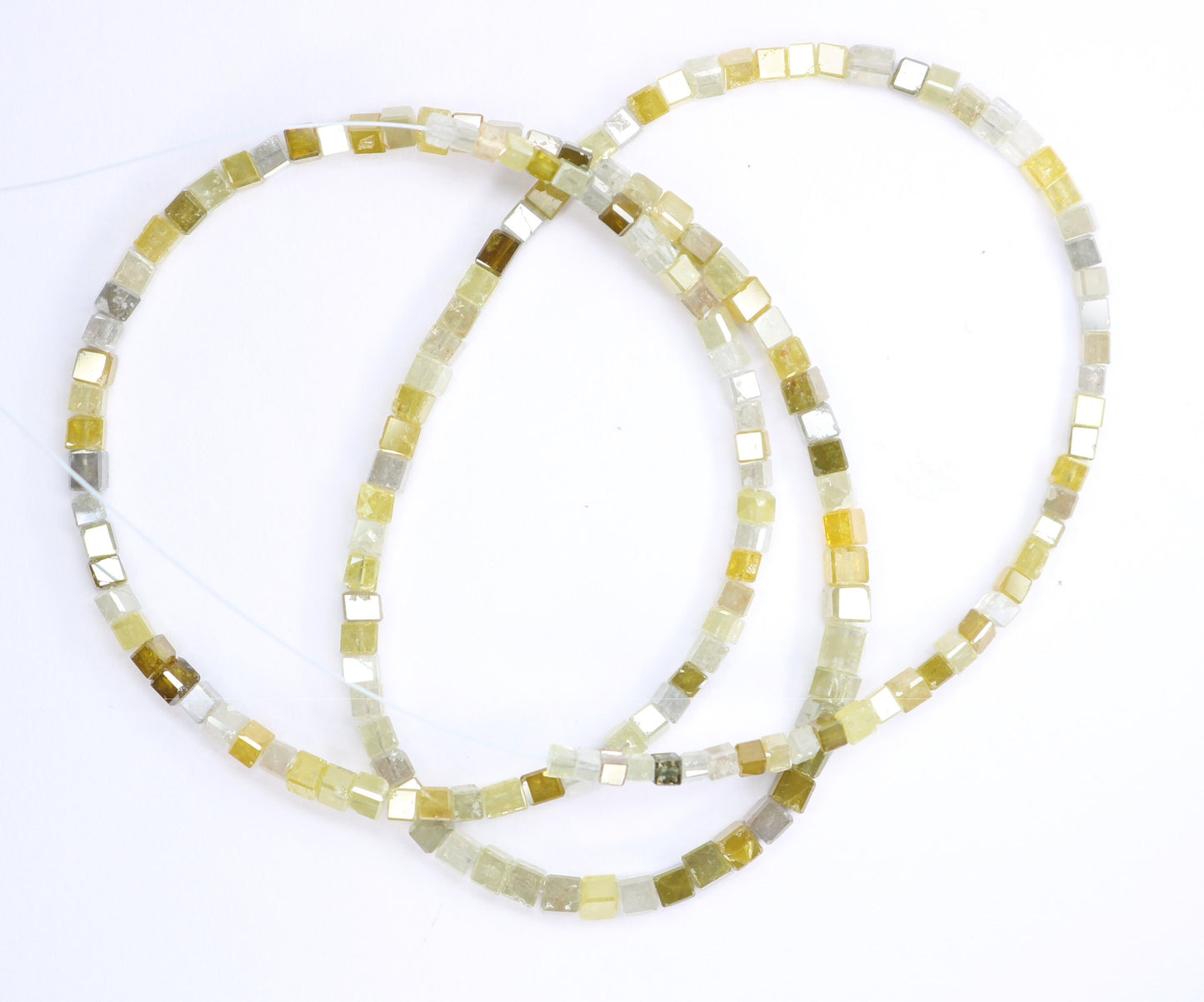 34.0 CT Natural Raw Rough Diamond Beads | Faceted Loose Gems for Artisan Vintage Necklaces | Jewelry Making & Handmade Craft