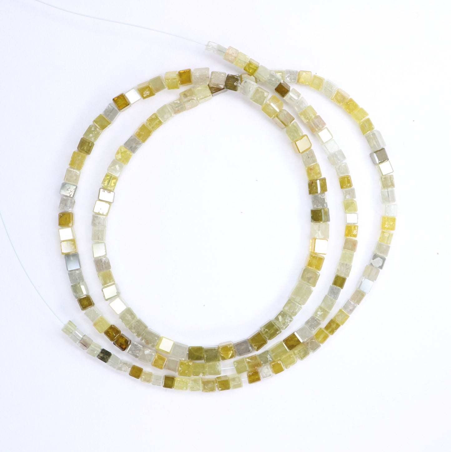 34.0 CT Natural Raw Rough Diamond Beads | Faceted Loose Gems for Artisan Vintage Necklaces | Jewelry Making & Handmade Craft