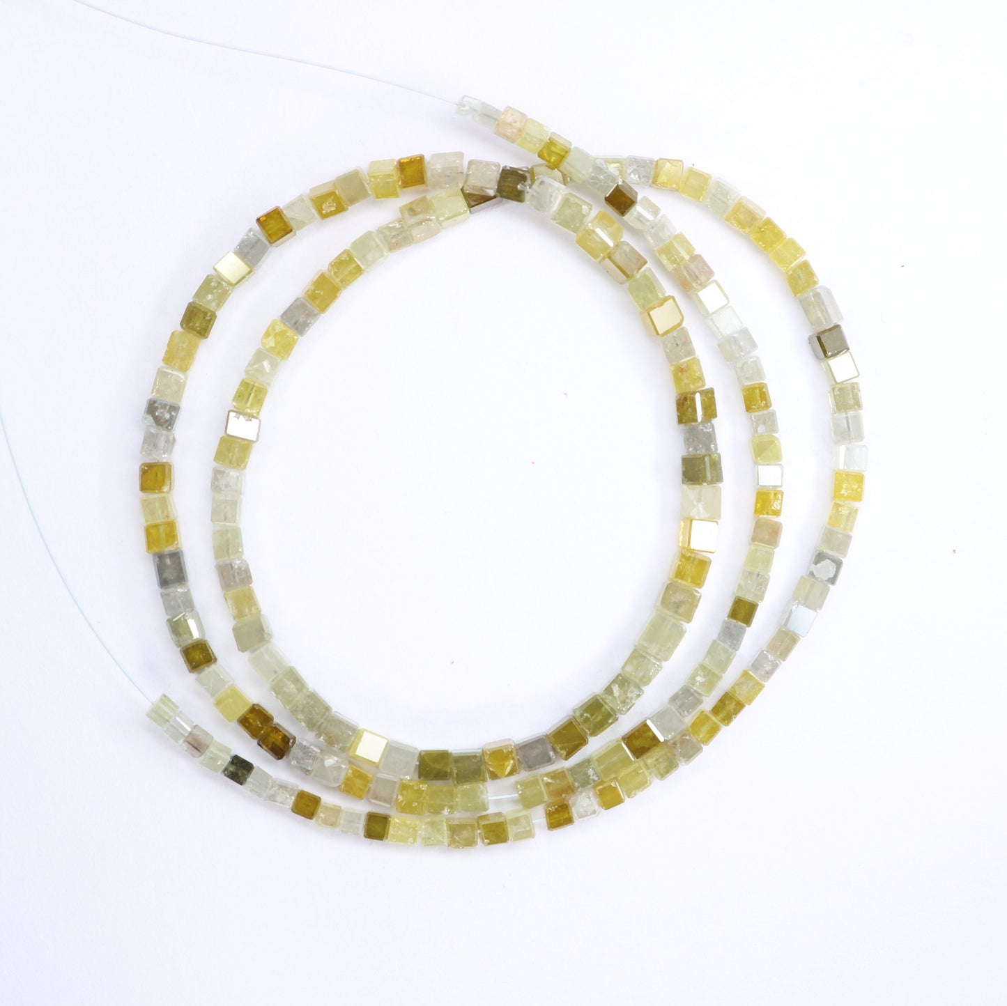 34.0 CT Natural Raw Rough Diamond Beads | Faceted Loose Gems for Artisan Vintage Necklaces | Jewelry Making & Handmade Craft