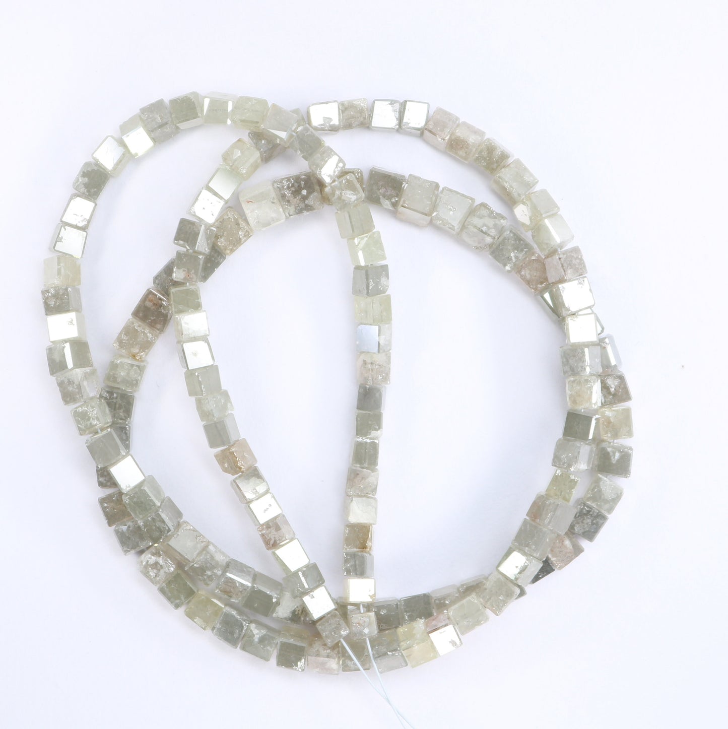 60.24 CT Natural Raw Rough Diamond Beads | Premium Faceted Loose Gems for Artisan Vintage Necklaces | Ideal for Crystal Jewelry & DIY