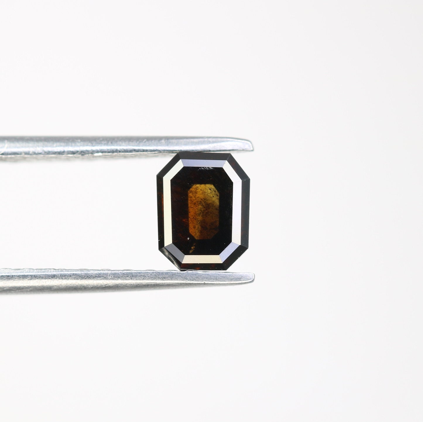 Fancy Brown Salt and Pepper Emerald Shape Diamond - Natural Loose Emerald Cut Diamond - Ideal for Emerald Engagement Ring