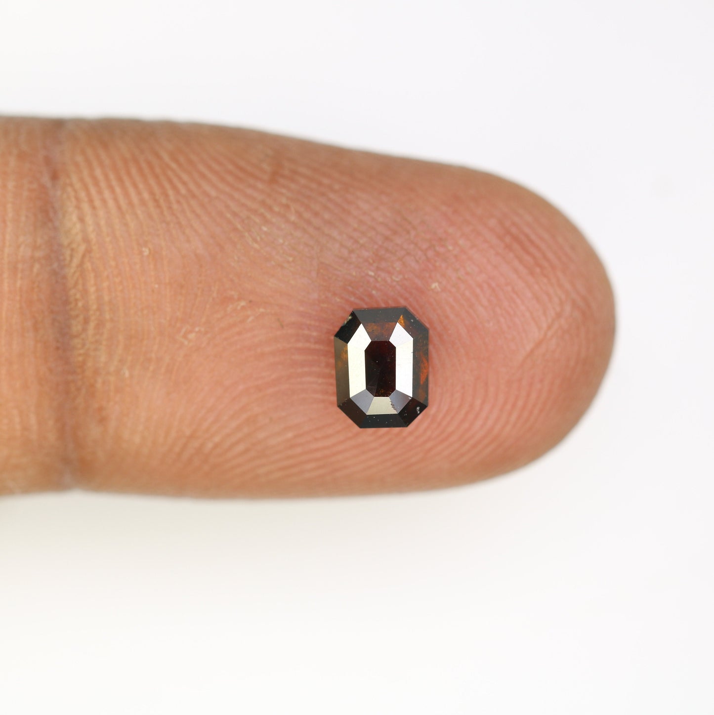 Fancy Brown Salt and Pepper Emerald Shape Diamond - Natural Loose Emerald Cut Diamond - Ideal for Emerald Engagement Ring