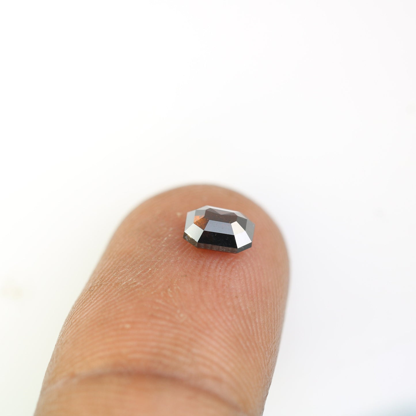 Fancy Brown Salt and Pepper Emerald Shape Diamond - Natural Loose Emerald Cut Diamond - Ideal for Emerald Engagement Ring