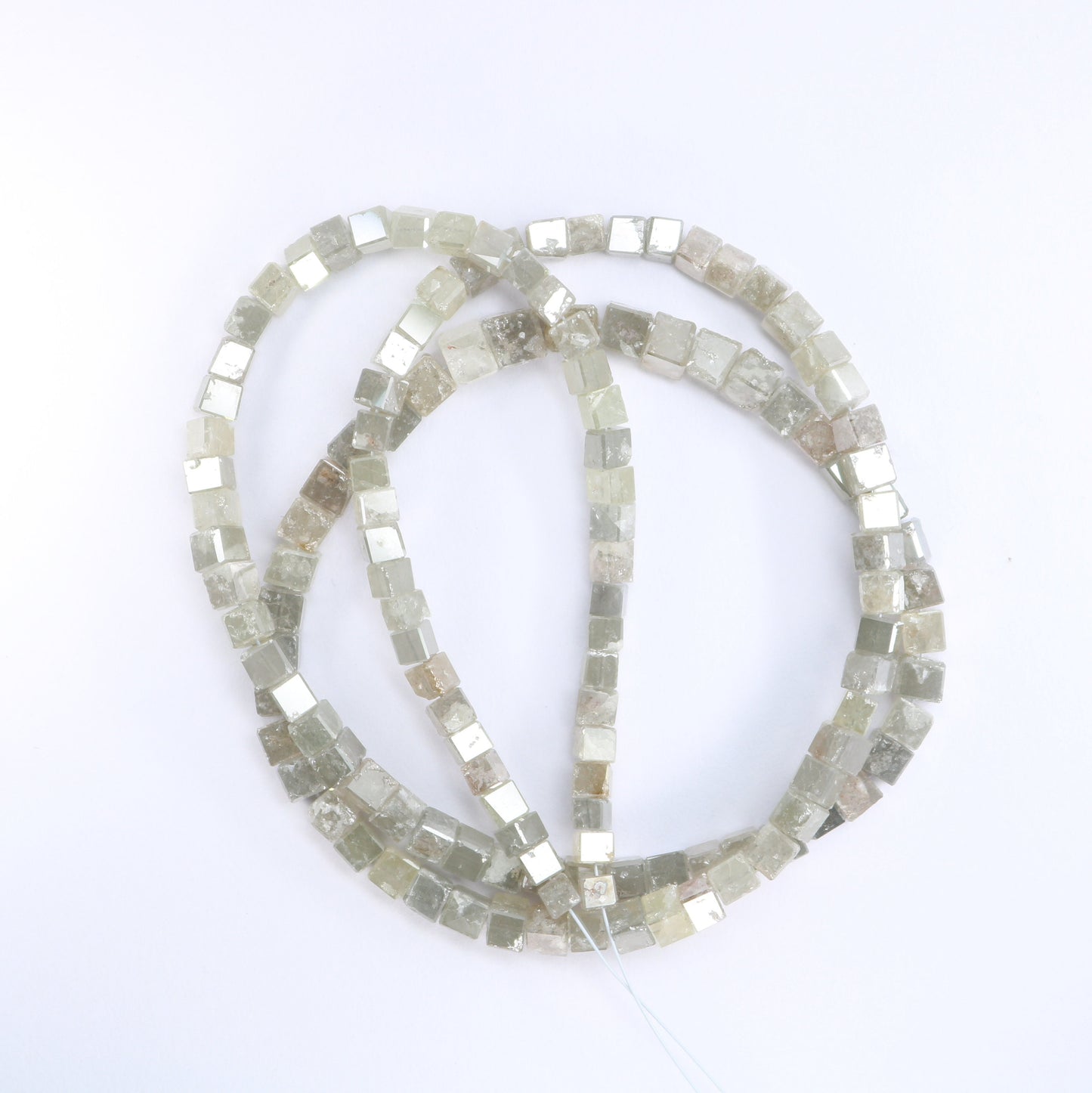 60.24 CT Natural Raw Rough Diamond Beads | Premium Faceted Loose Gems for Artisan Vintage Necklaces | Ideal for Crystal Jewelry & DIY