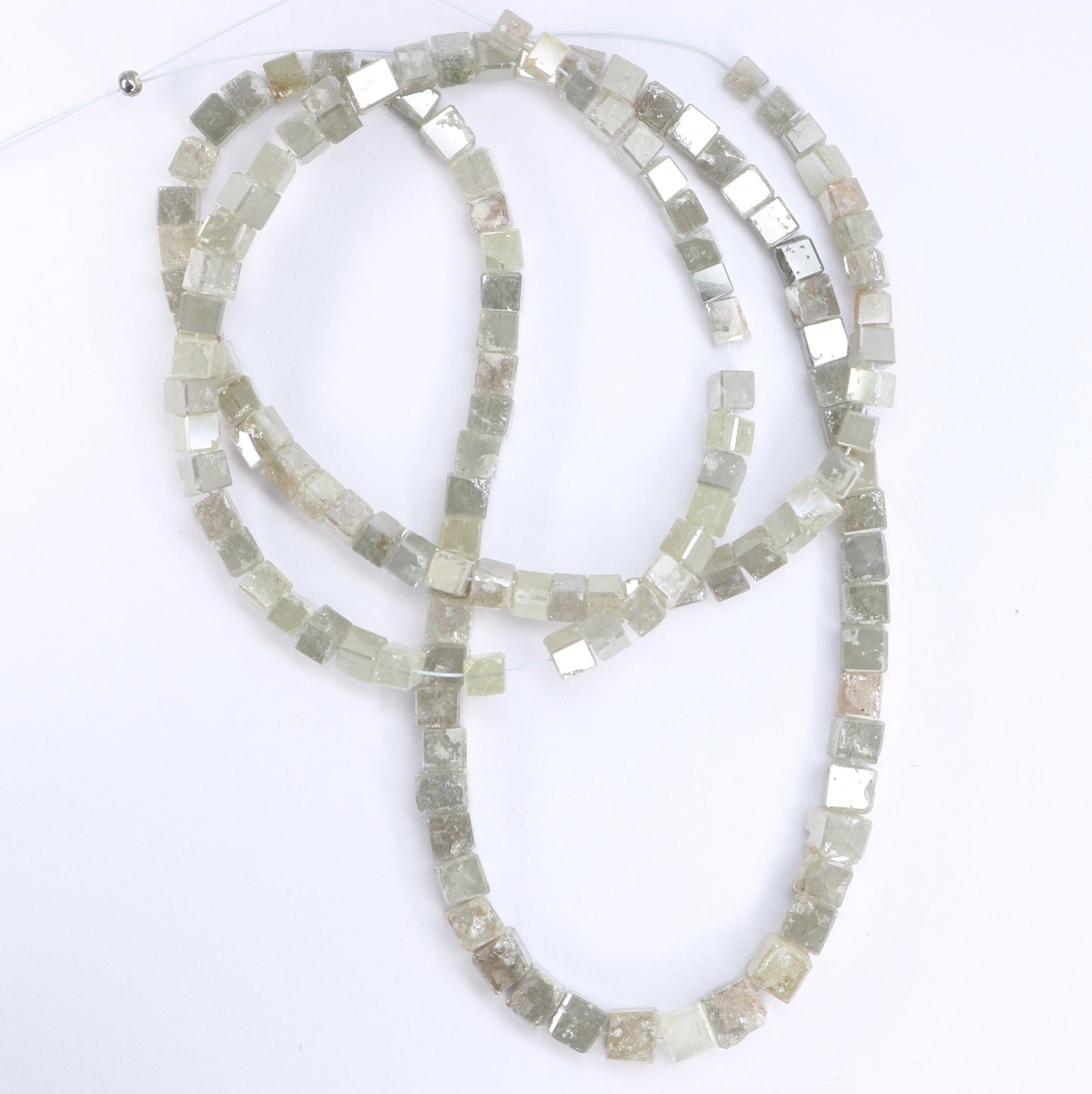 60.24 CT Natural Raw Rough Diamond Beads | Premium Faceted Loose Gems for Artisan Vintage Necklaces | Ideal for Crystal Jewelry & DIY