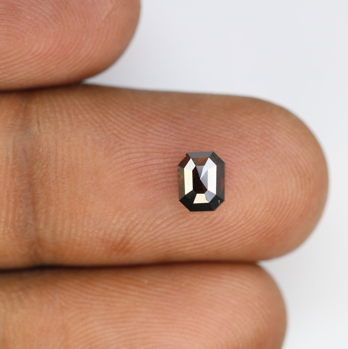Fancy Brown Salt and Pepper Emerald Shape Diamond - Natural Loose Emerald Cut Diamond - Ideal for Emerald Engagement Ring