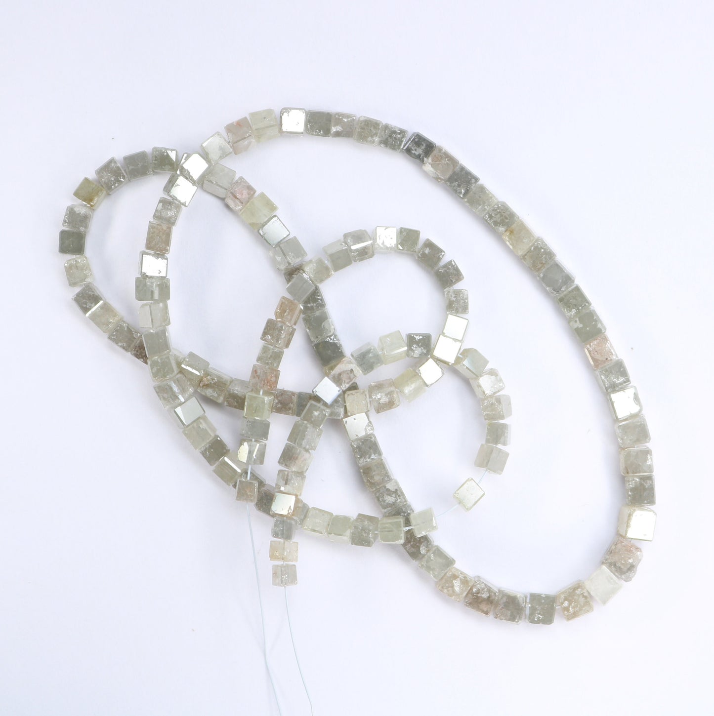60.24 CT Natural Raw Rough Diamond Beads | Premium Faceted Loose Gems for Artisan Vintage Necklaces | Ideal for Crystal Jewelry & DIY