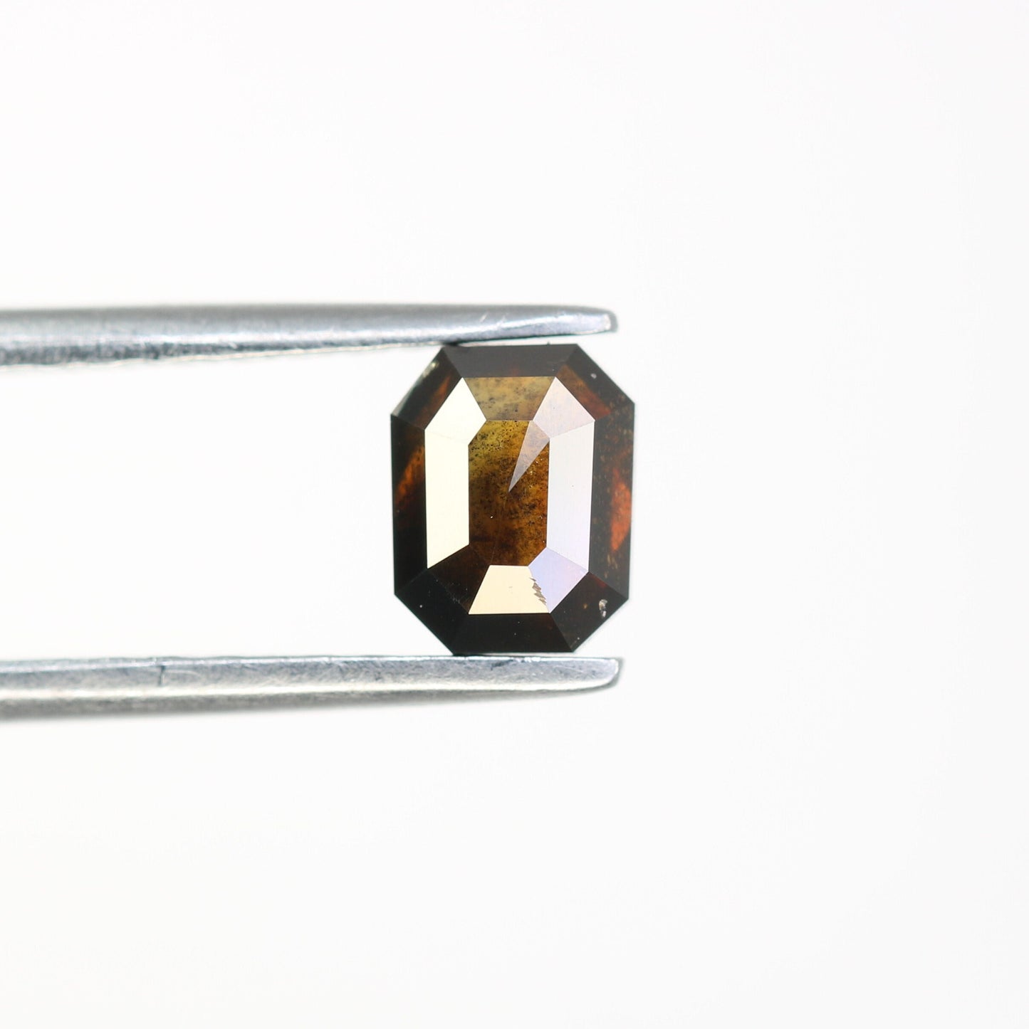 Fancy Brown Salt and Pepper Emerald Shape Diamond - Natural Loose Emerald Cut Diamond - Ideal for Emerald Engagement Ring