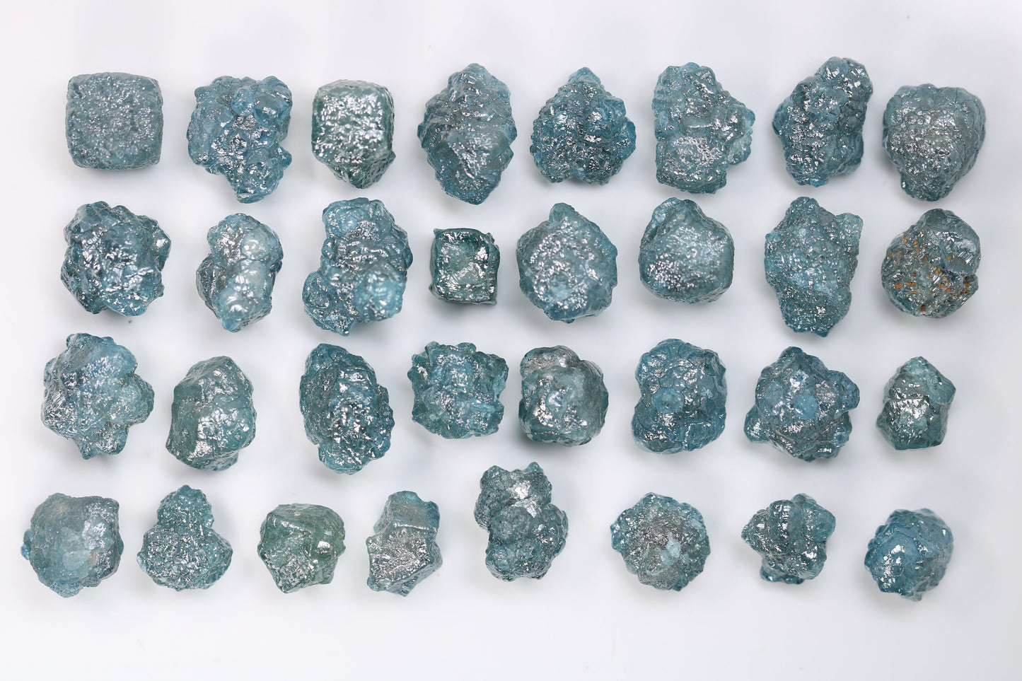 Lot of Raw Natural Blue Diamonds | Earth-Mined Loose Rough Uncut Gemstones | Unique Jewelry Gifts for Men and Women
