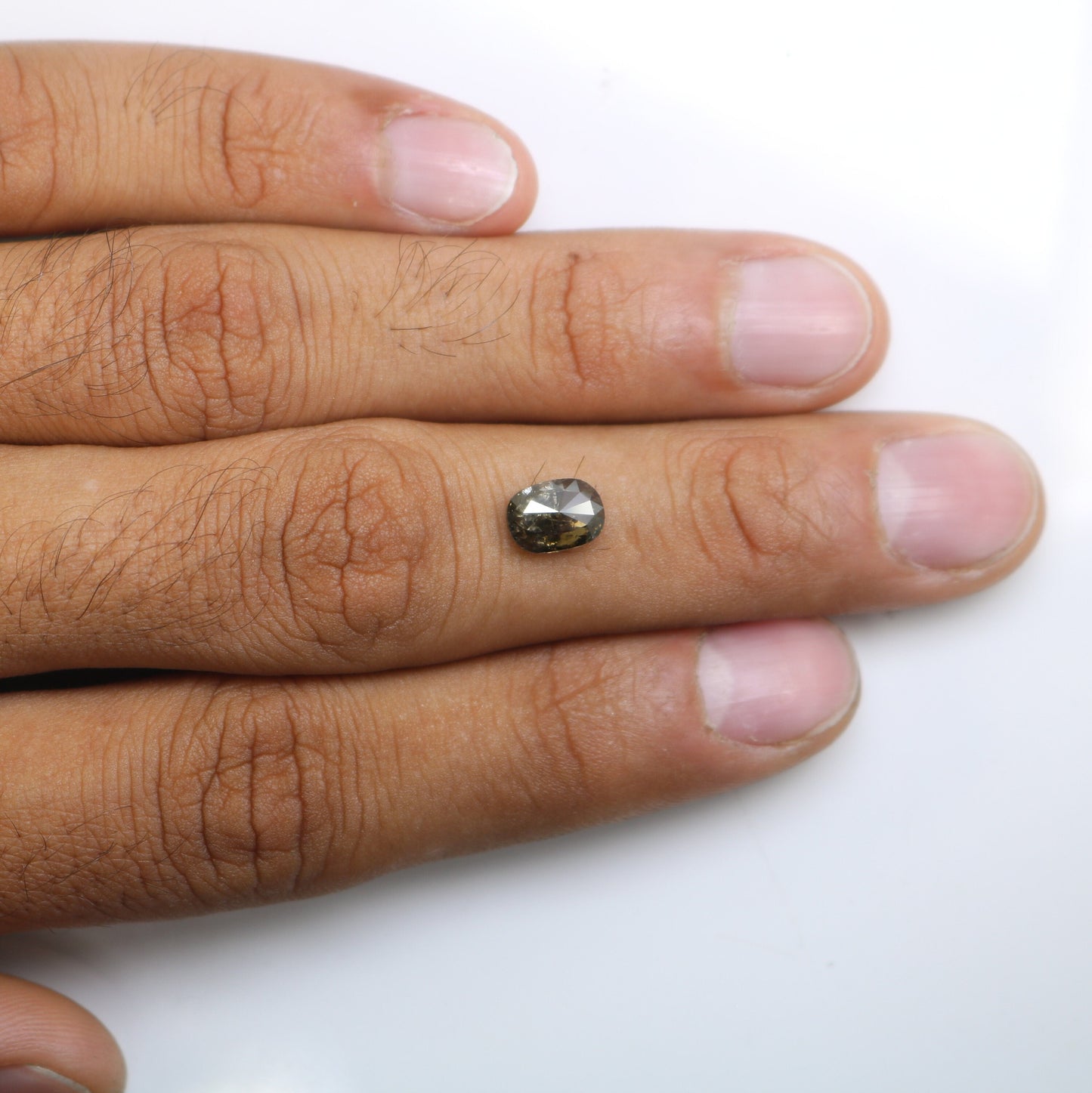 1.71 CT Dark Green Oval Shape Diamond - Perfect for Engagement Ring & Stunning Gold Ring Jewelry for Unique Style