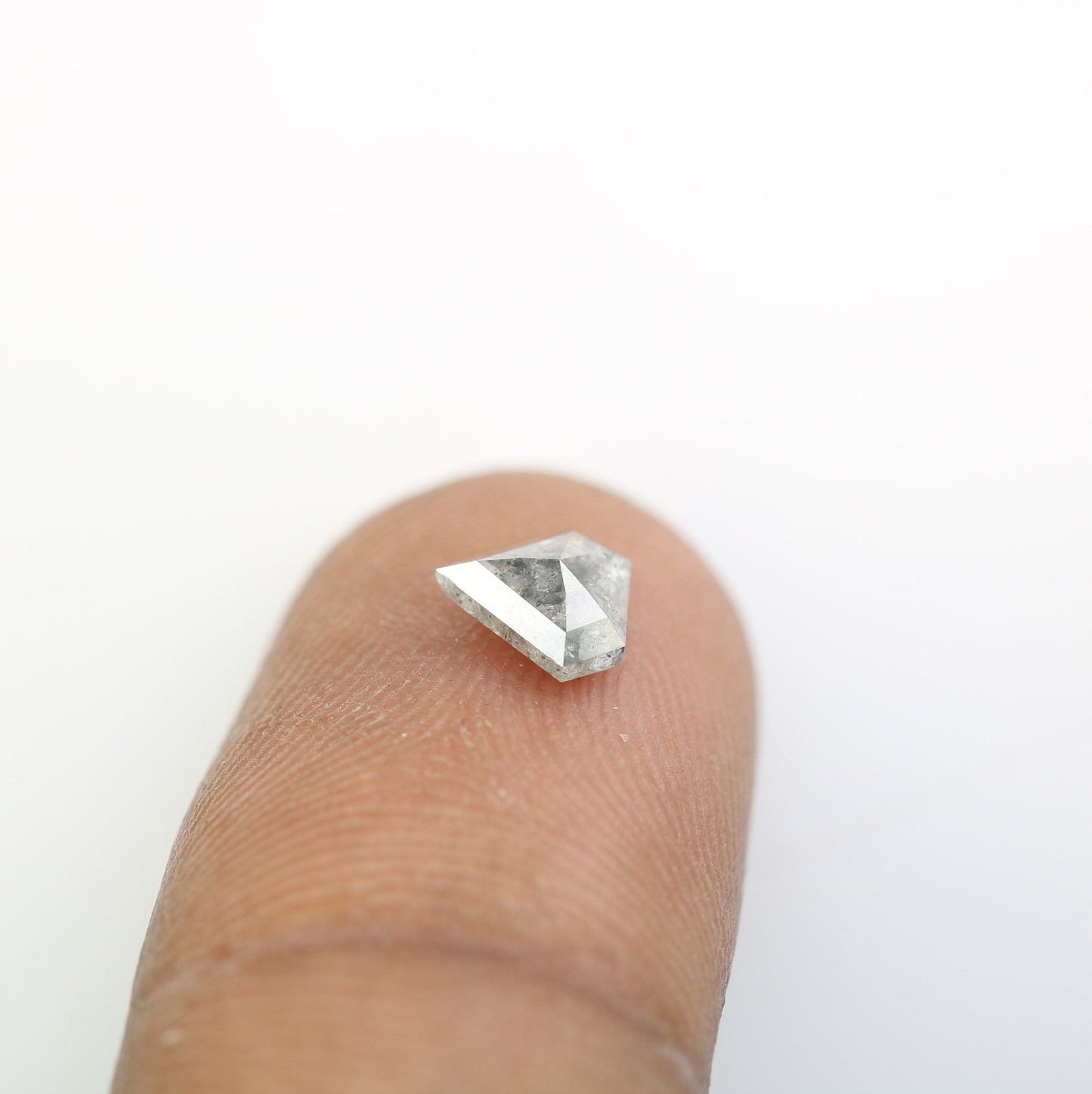 0.77 CT Salt and Pepper Natural Loose Diamond, Pentagon Cut For handmade necklace pendant, diamond bracelet Wedding & Engagement Gold Ring