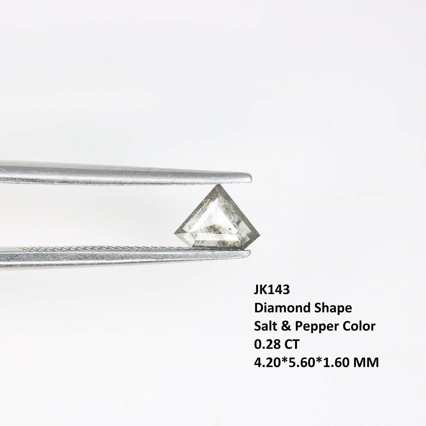 0.28 CT Unique Pentagon Cut Salt and Pepper Diamond For handmade necklace pendant Black/Grey crystal Diamond for Engagement Gold Ring Gift