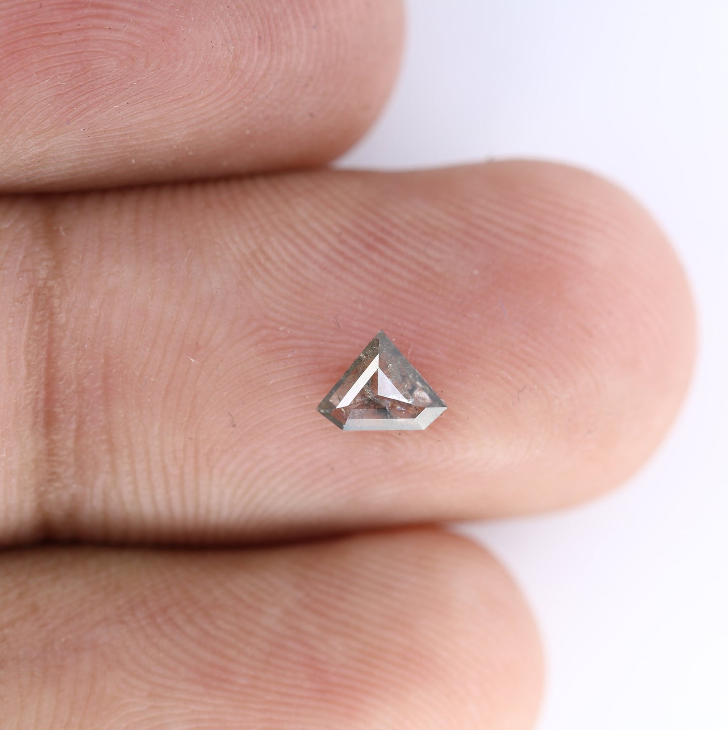 0.28 CT Unique Pentagon Cut Salt and Pepper Diamond For handmade necklace pendant Black/Grey crystal Diamond for Engagement Gold Ring Gift