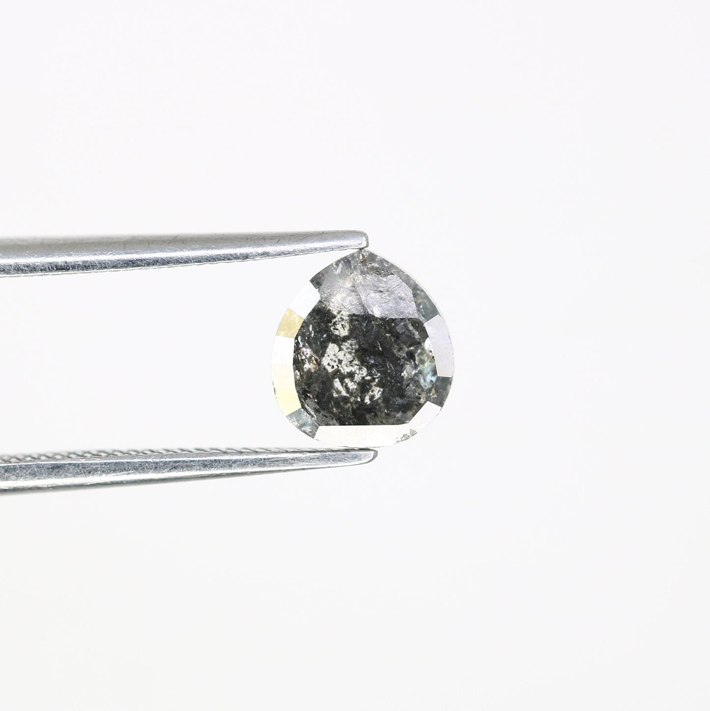 1.15 CT Pear Cut Salt and Pepper Loose Diamond for Birthday Gift | Perfect Gift for Mom or Daughter | Elegant Gold Ring Gemstone