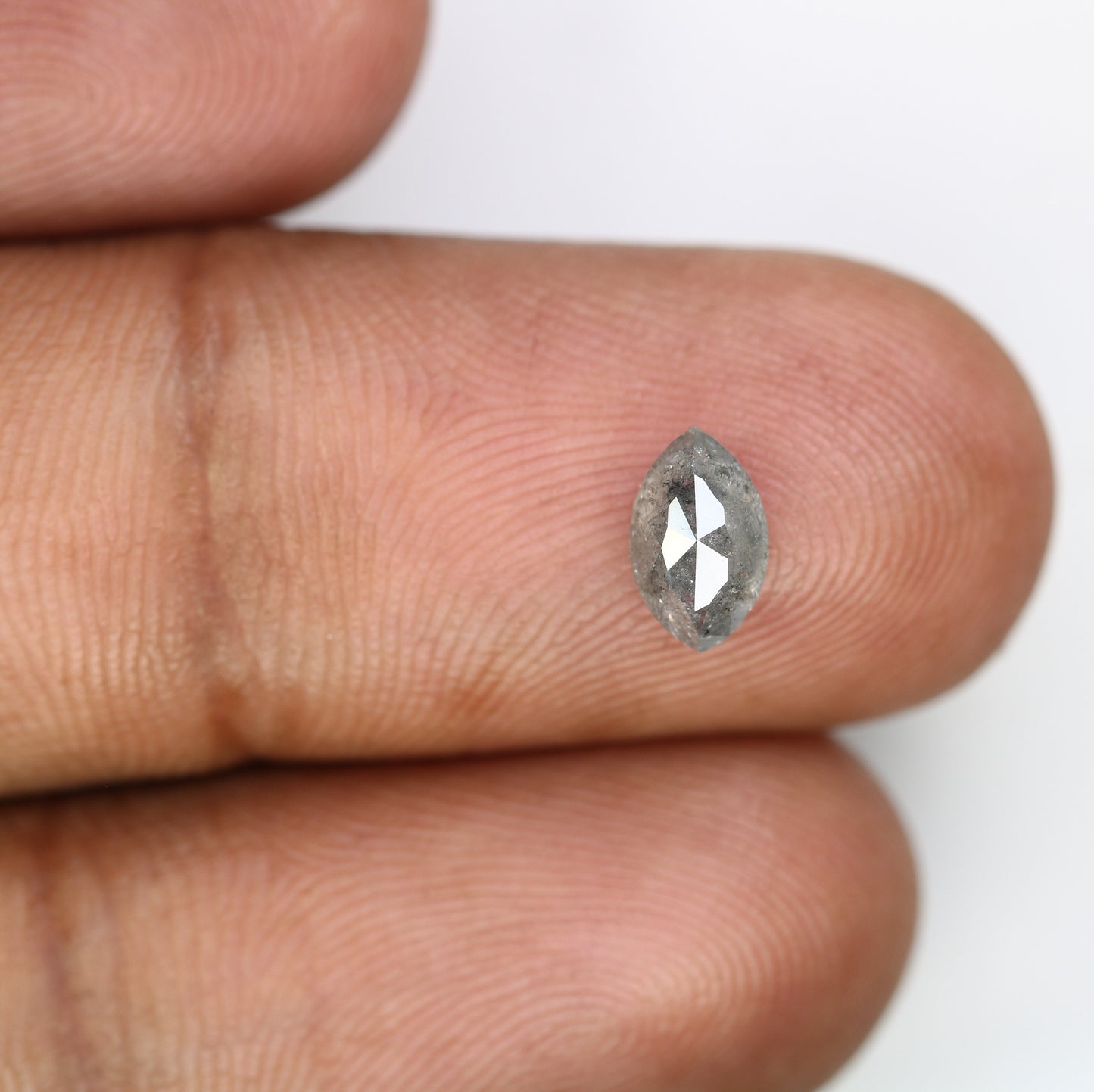 0.98 CT Natural Marquise Shape Salt And Pepper Diamond | Black/Grey Diamonds For Weeding & Earring | For pendant | For Bracelet Diamonds