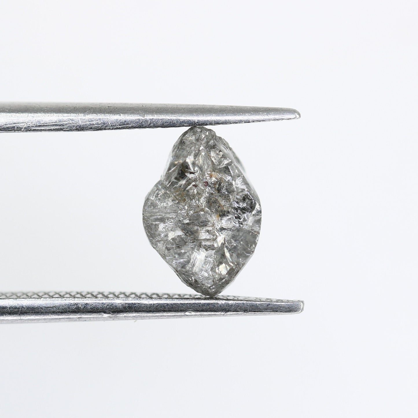 1.45 CT Salt and Pepper Uncut Gray Diamond|For Rough Diamond Gold Ring|Raw Diamond For Jewelry|Unique Gift|Antique Raw Diamond Gift