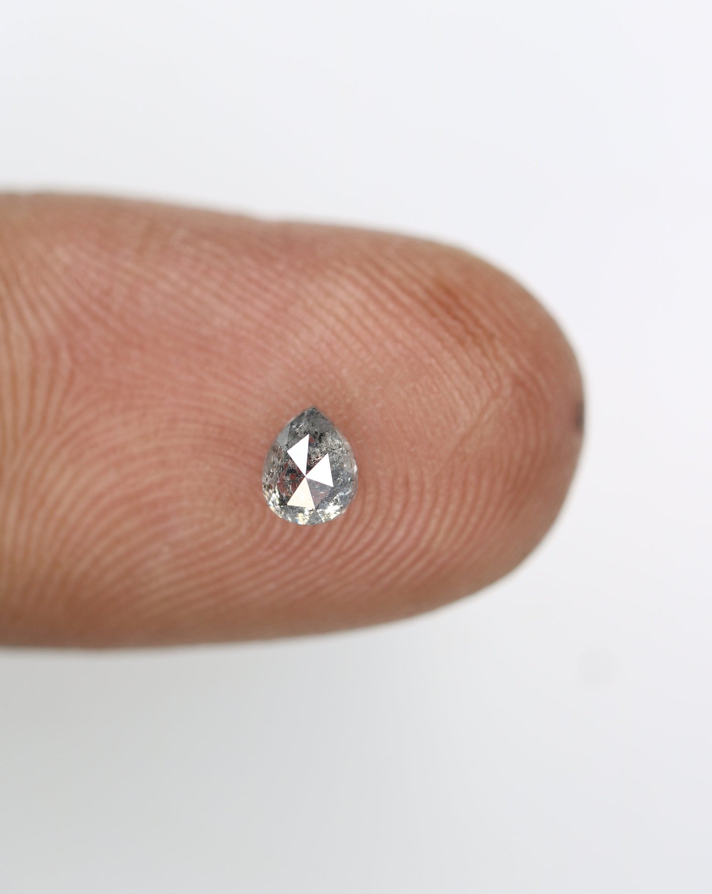 0.35 CT Pear Shape Diamond For Salt and Pepper Engagement RingFor Gold Ring Diamonds