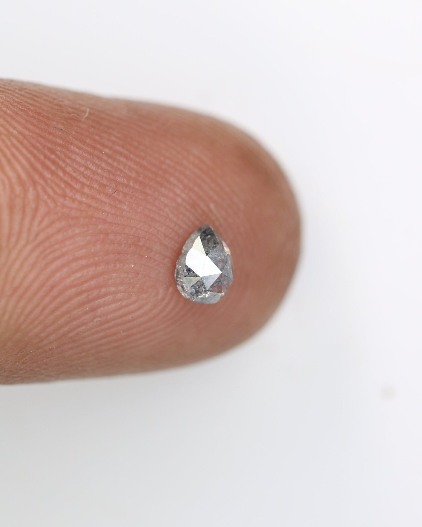 0.35 CT Pear Shape Diamond For Salt and Pepper Engagement RingFor Gold Ring Diamonds