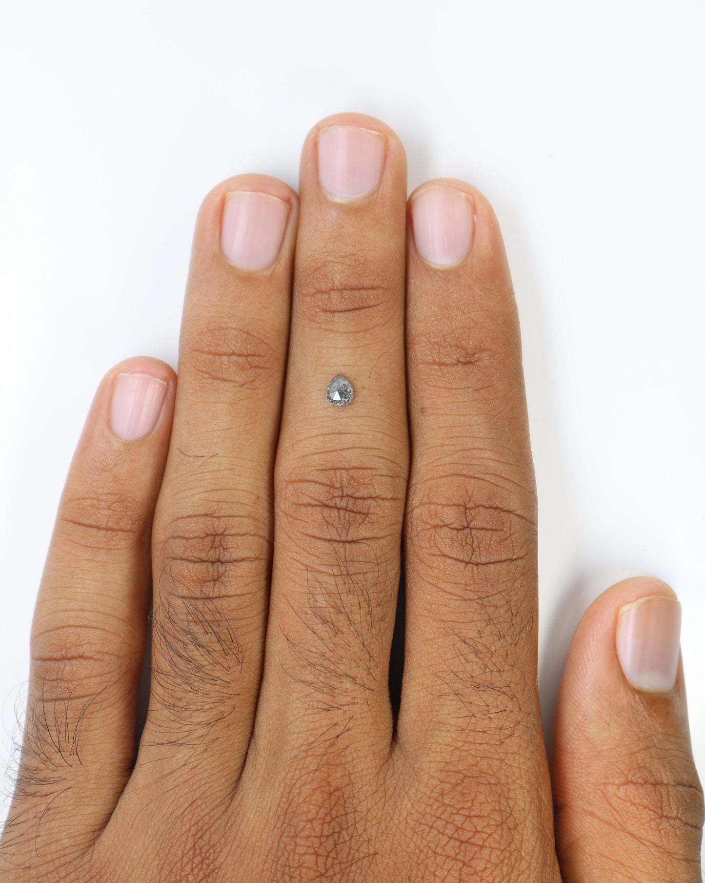 0.35 CT Pear Shape Diamond For Salt and Pepper Engagement RingFor Gold Ring Diamonds