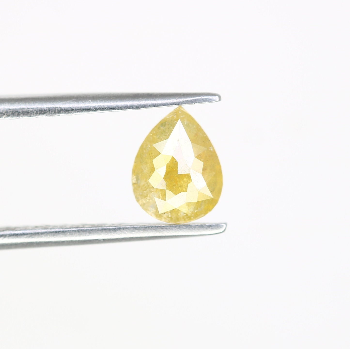 Loose Yellow Rose Cut Pear Rustic Diamond | Unique Gold Ring | Natural Diamond Jewelry