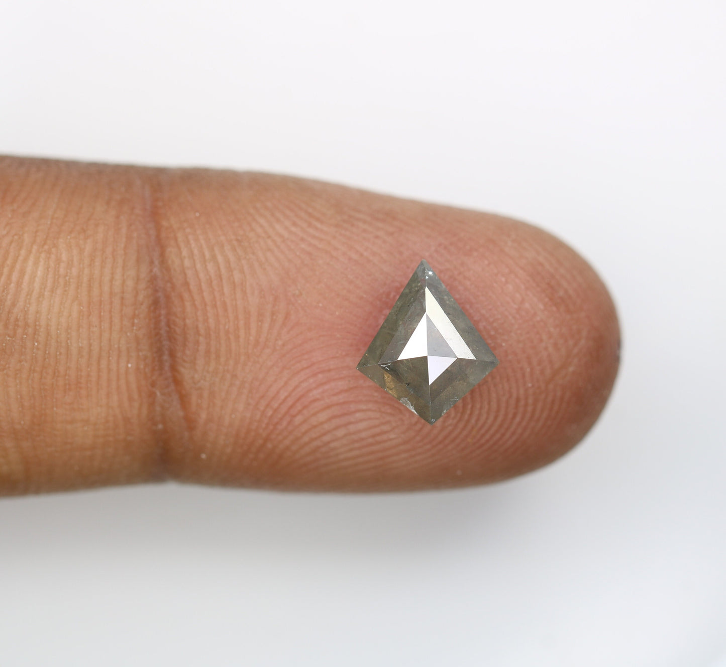 1.64 CT Grey Kite shape Natural Loose Diamond -Kite Shape Salt and Pepper Diamond - For Salt Pepper Diamond Ring - Sale Offer- Unique Gift