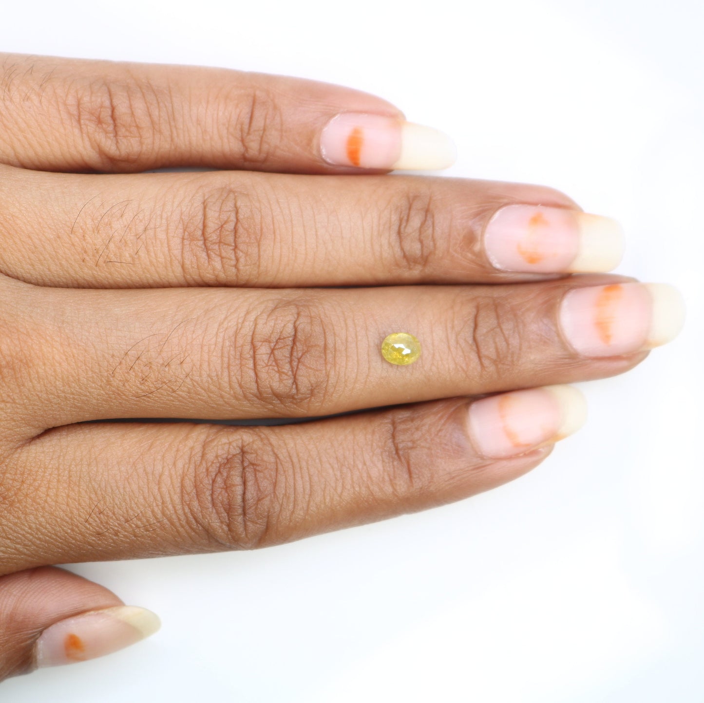 Loose Yellow Rose Cut Oval Diamond - Perfect for Gold Rings & Elegant Jewelry Designs for Distinctive Style