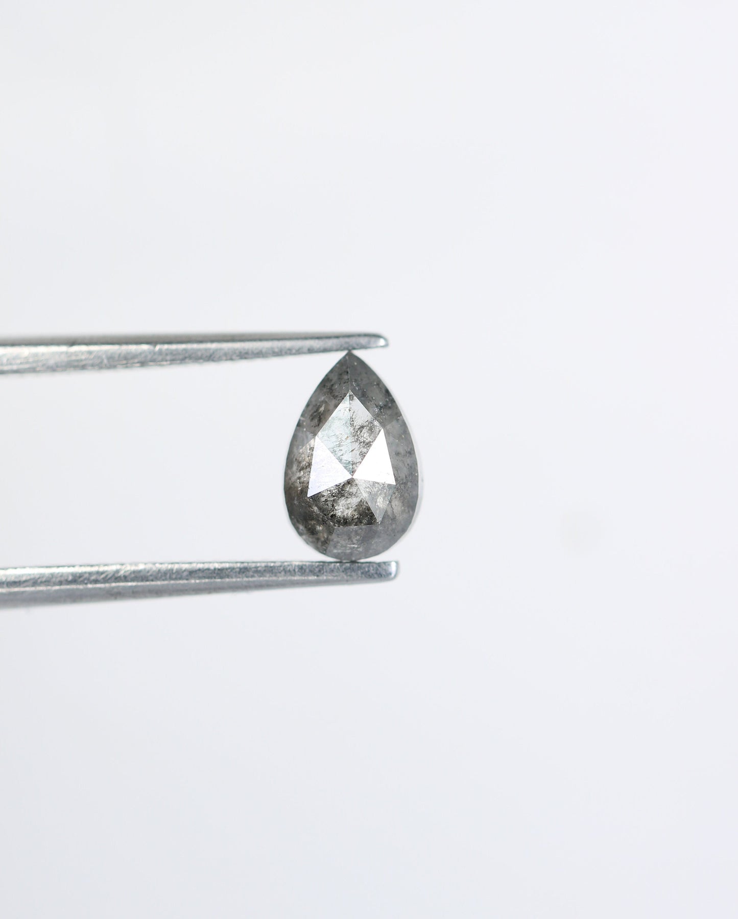 Loose Pear Shape Salt and Pepper Diamond | Unique Gold Ring | Natural Diamond Jewelry