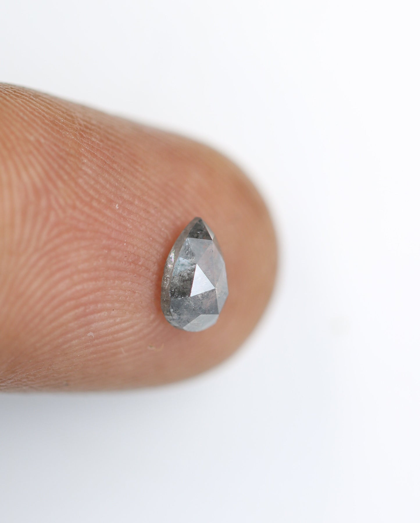 Loose Pear Shape Salt and Pepper Diamond | Unique Gold Ring | Natural Diamond Jewelry