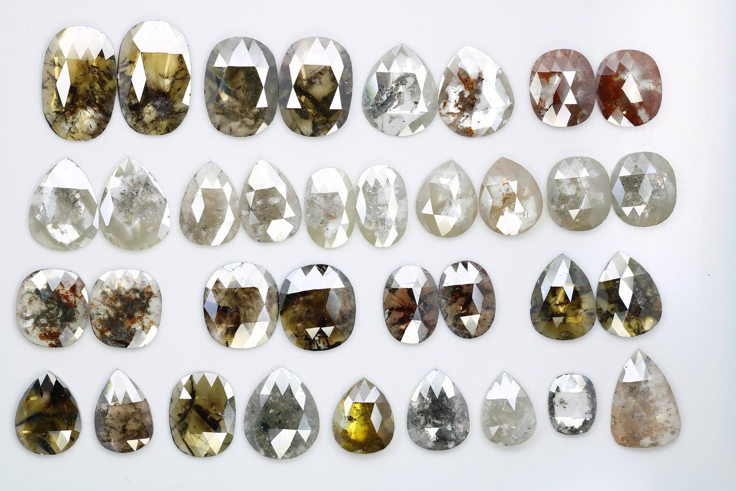 Natural Salt and Pepper Diamonds | Mixed Shape Gemstones for Earrings and Wedding Rings | Unique Gifts for Men and Women