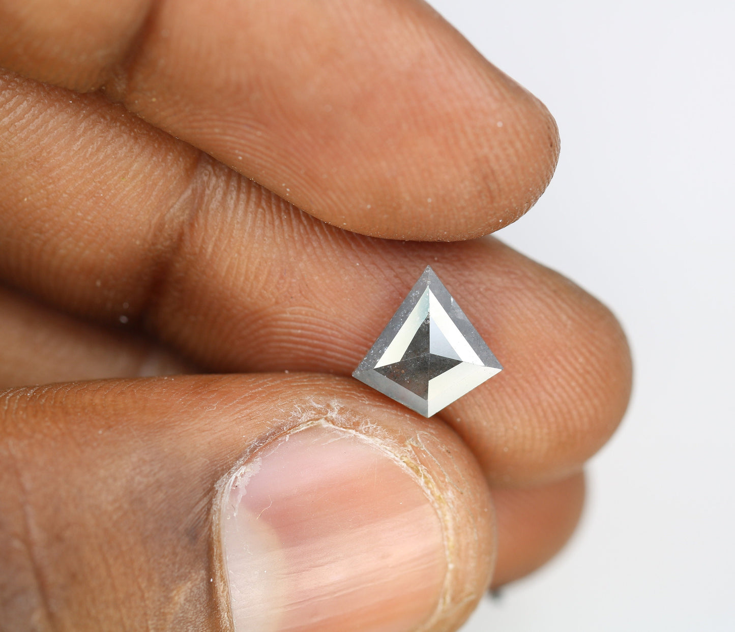 1.34 CT Kite shape Natural Loose Diamond -Kite Shape Salt and Pepper Diamond - For Salt Pepper Diamond Ring - Sale Offer- Unique Gift