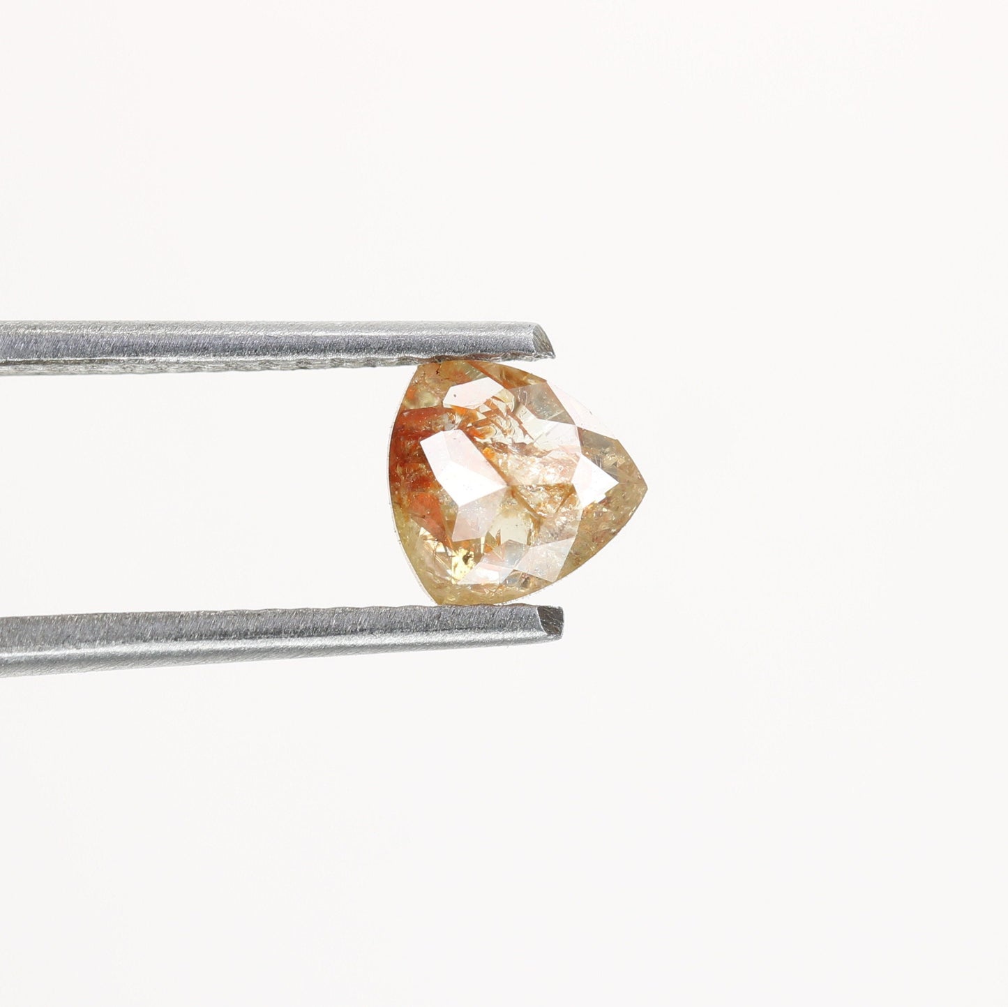0.86 CT Beautiful Trillion Shape Fancy Natural Peach Diamond For Proposal Ring | Trillion Diamond Ring | Peach Trillion Diamond | Stone Ring