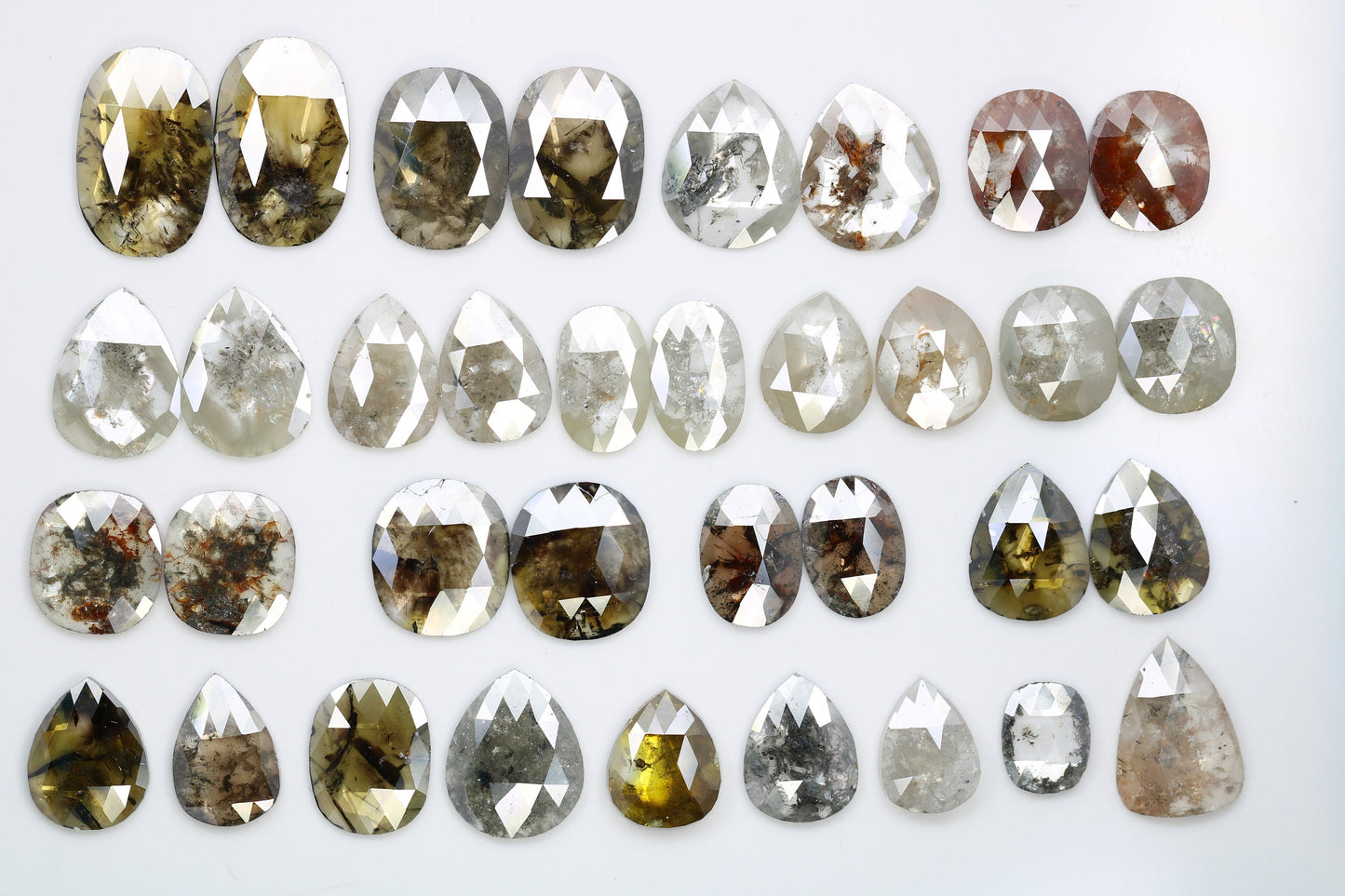 Natural Salt and Pepper Diamonds | Mixed Shape Gemstones for Earrings and Wedding Rings | Unique Gifts for Men and Women